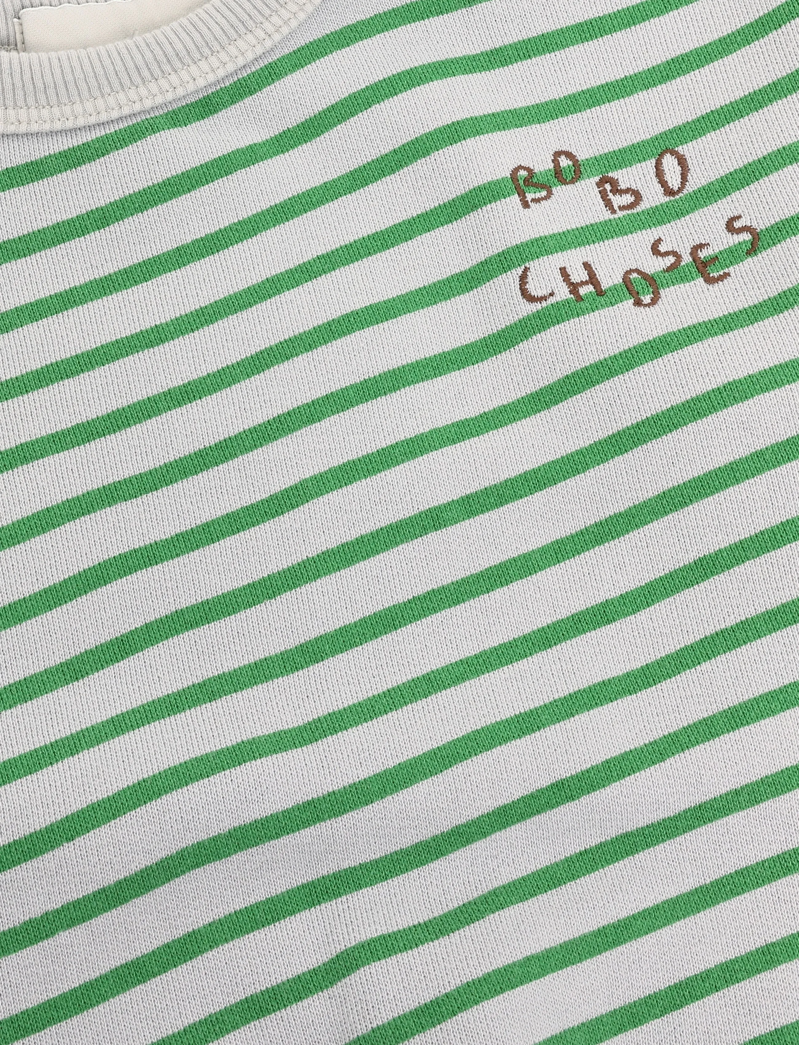 Bobo Choses - Bobo Choses stripes sweat shirt - sweatshirts - grey - 2