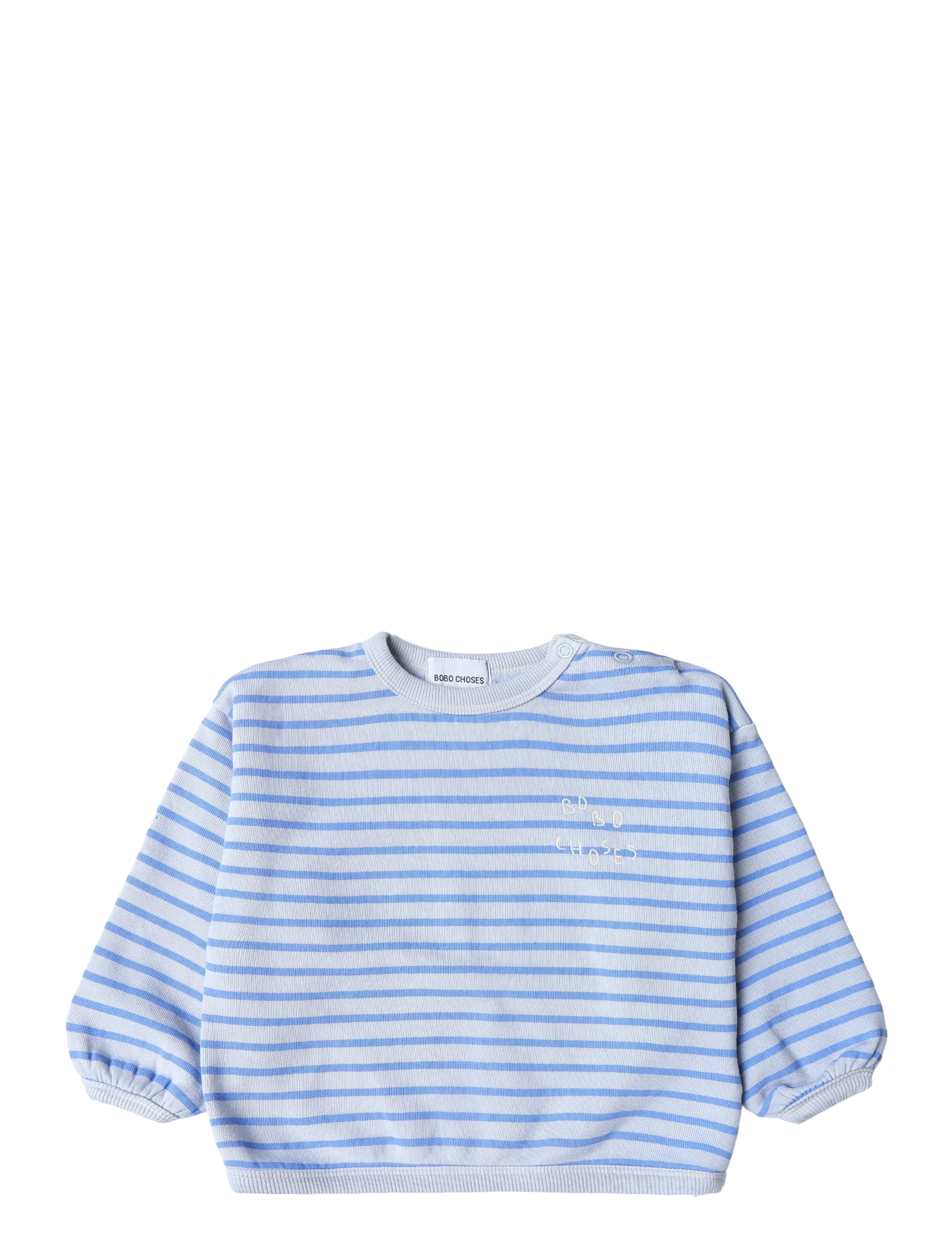 Bobo Choses Bobo Choses stripes sweat shirt - Kleidung - GREY / grey
