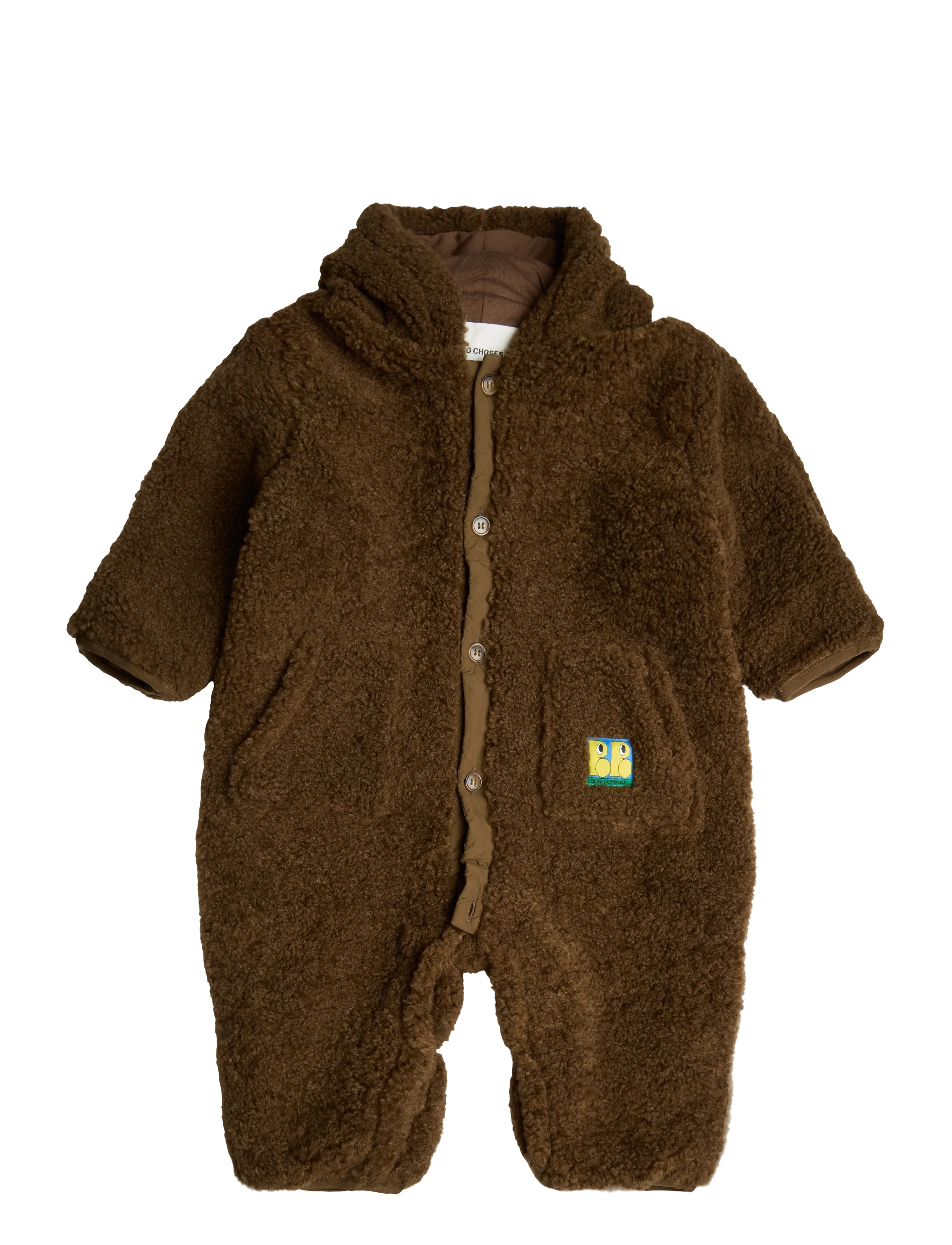 Bobo Choses Bobo Choses sheepskin overall - Accessories - BROWN / multi