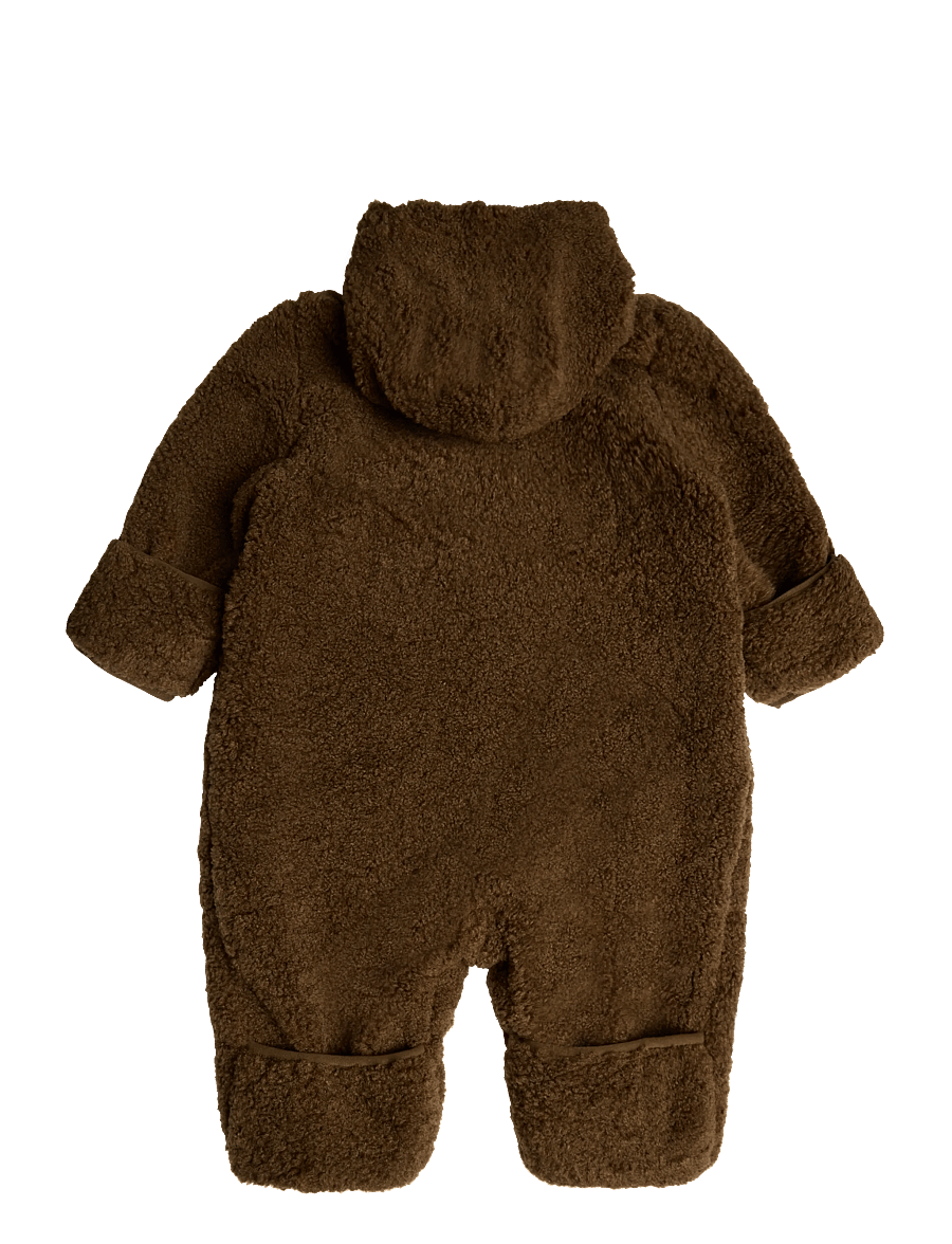 Bobo Choses - Bobo Choses sheepskin overall - halstørklæder - brown - 2