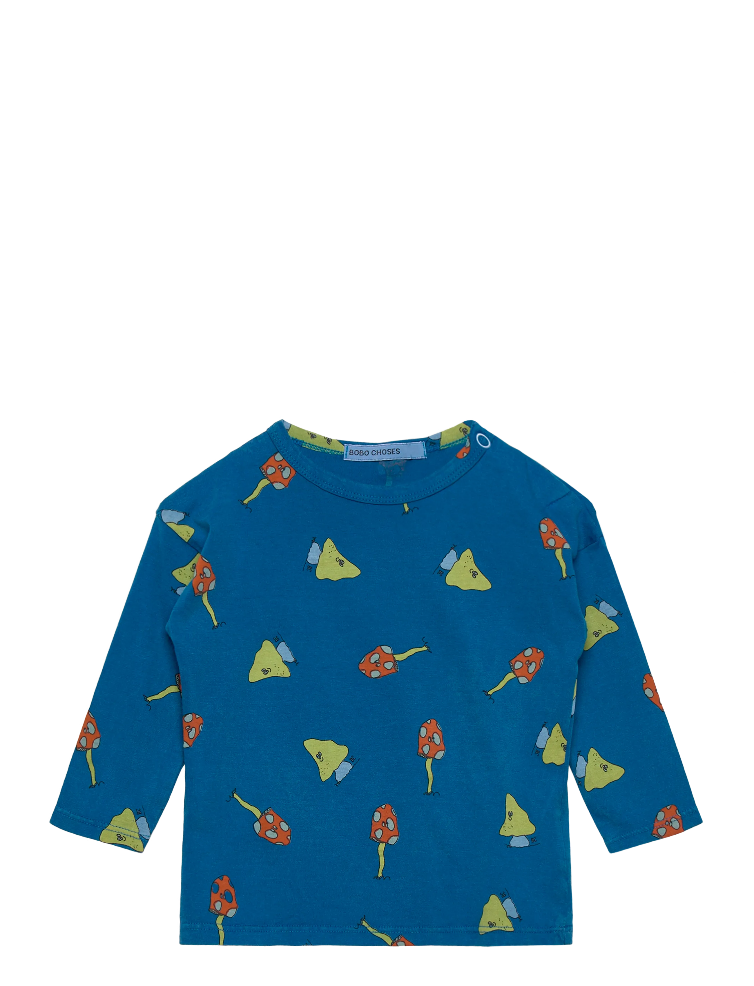 Bobo Choses Mush Monster Duo all over T-shirt - Overdele - BLUE / blue