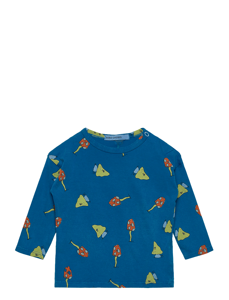 Bobo Choses - Mush Monster Duo all over T-shirt - långärmade t-shirts - blue - 0