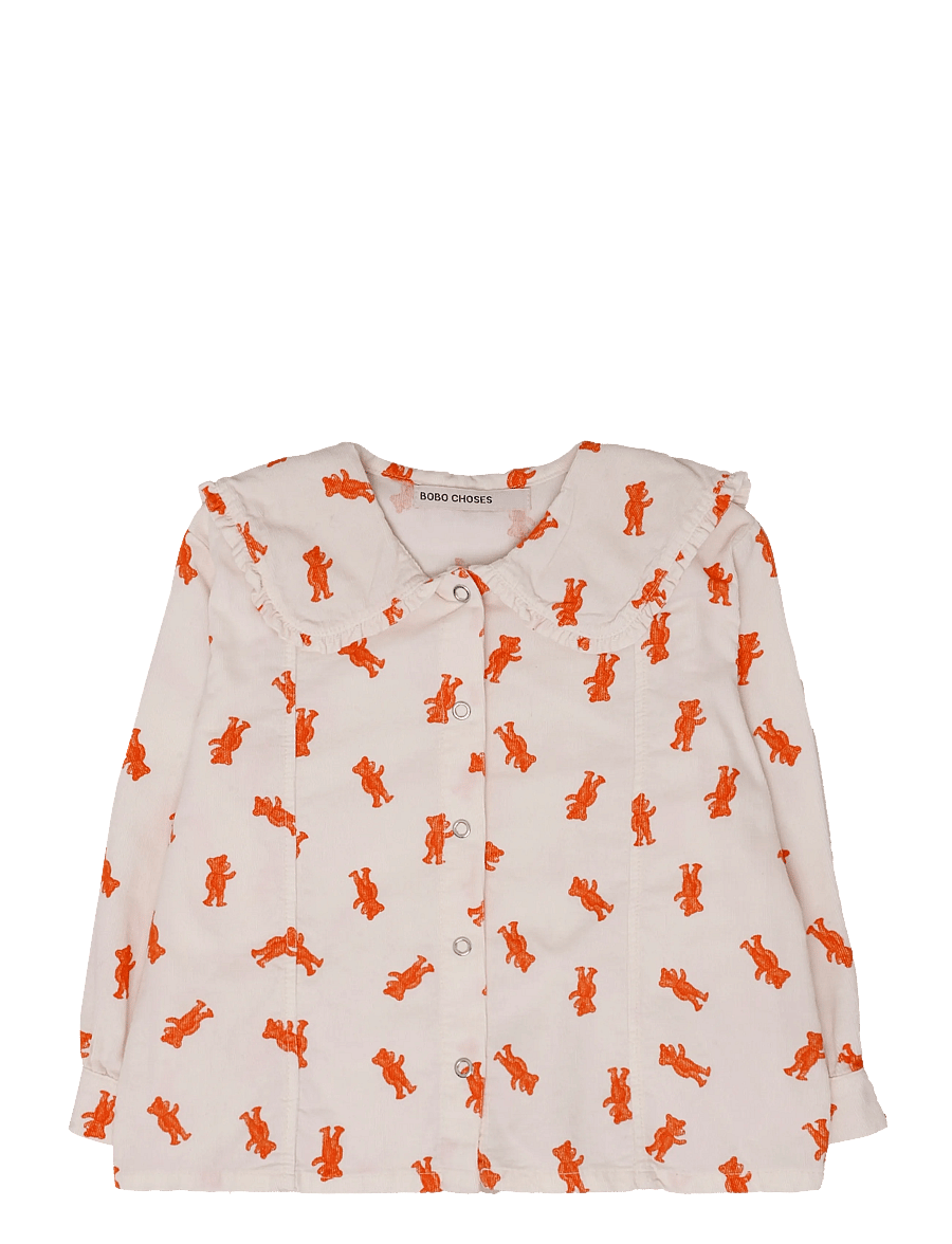 Bobo Choses - Softpaw Monster all over shirt - chemises à manches longues - pink - 0