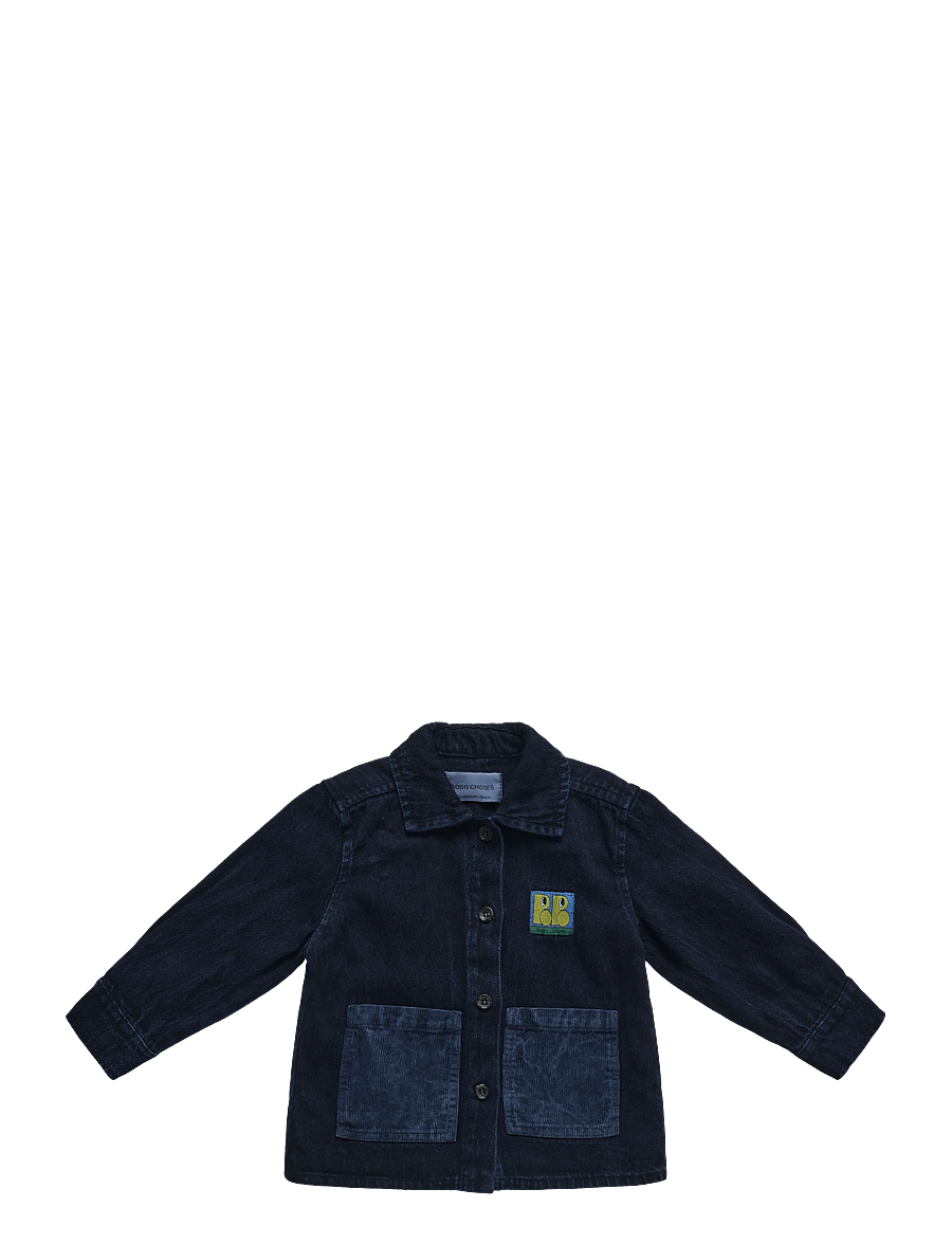 Bobo Choses - Booo Bo Choses Tag denim shirt - navy - 0