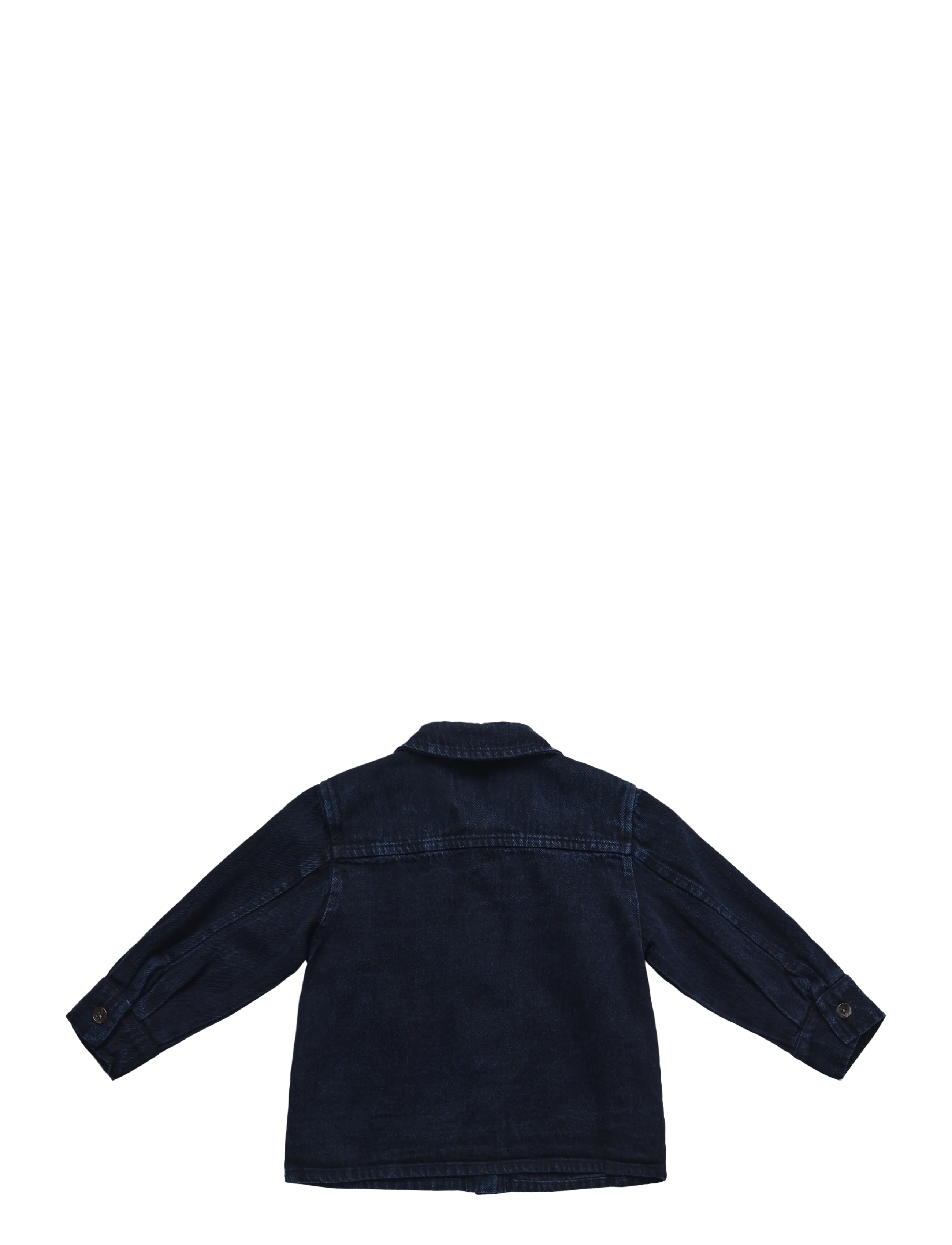 Bobo Choses - Booo Bo Choses Tag denim shirt - navy - 1