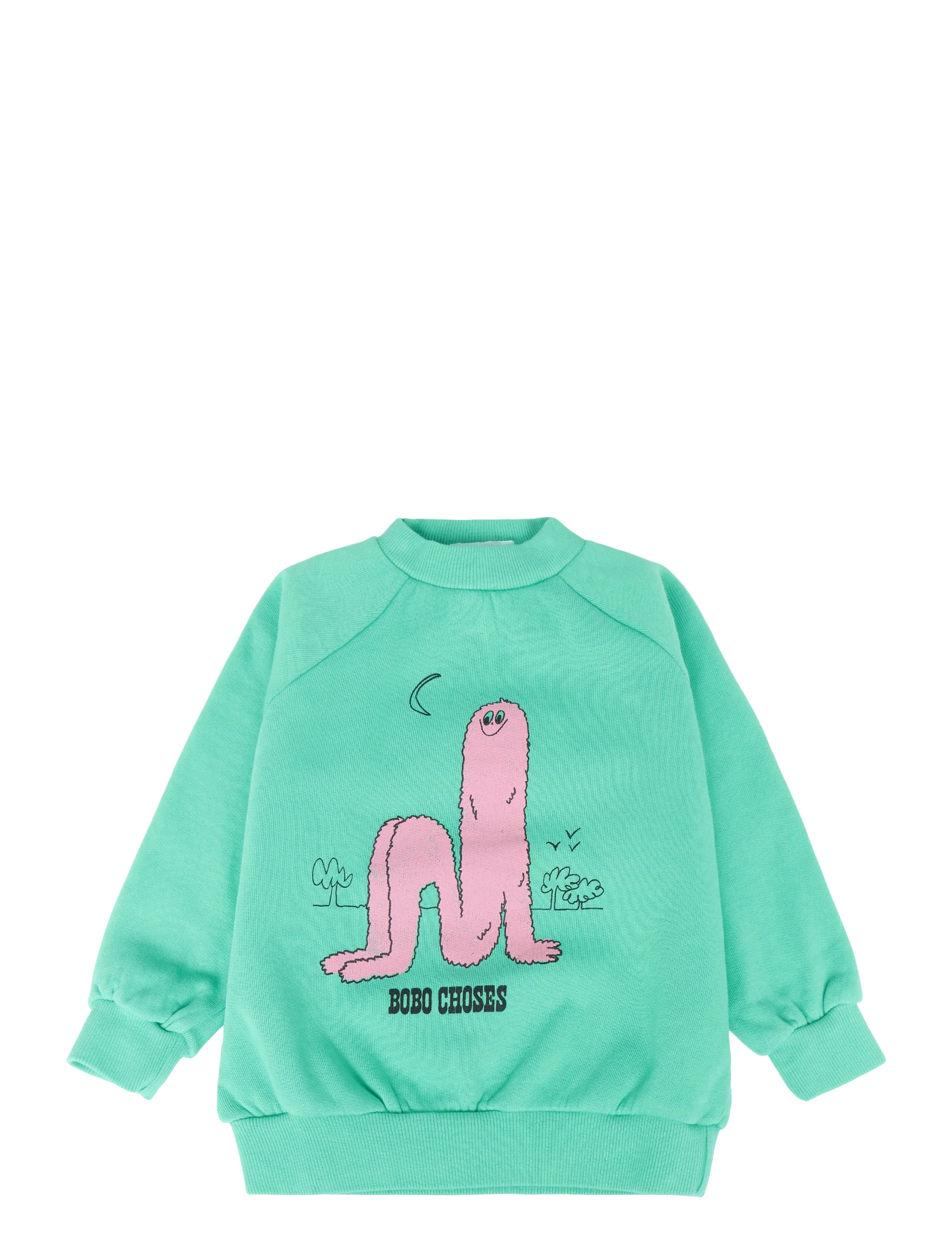 Bobo Choses Long Pinky Puff Sweat Shirt, Sweatshirt, Grøn, Str: 92
