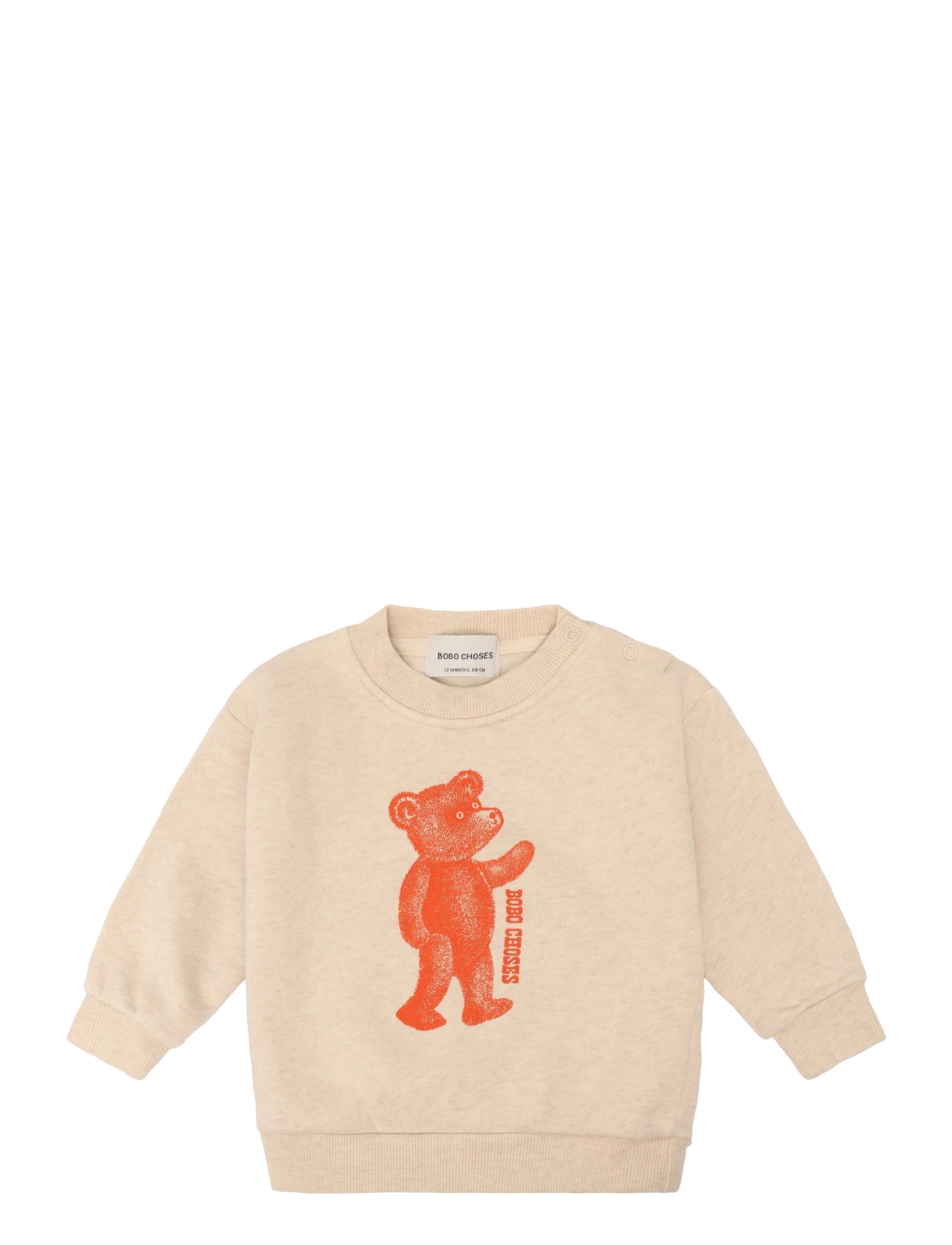 Bobo Choses Long Pinky Puff Sweat Shirt, 86, Sweatshirts & Hoodies, Weiß - Sweatshirts, Kinder