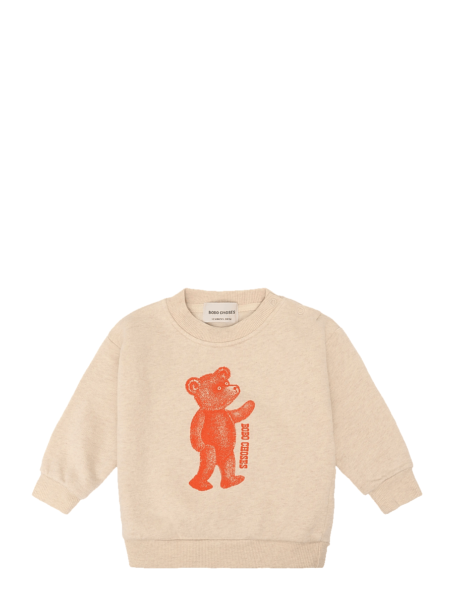 Bobo Choses - Long Pinky Puff sweat shirt - sweatshirts - white - 0