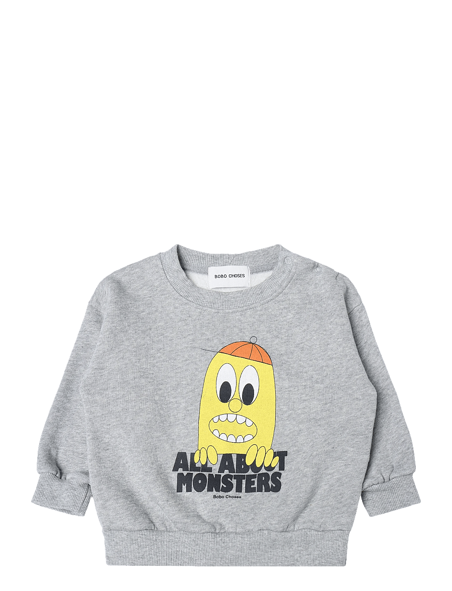 Bobo Choses - Bigtooth Lemon sweat shirt - grey - 0