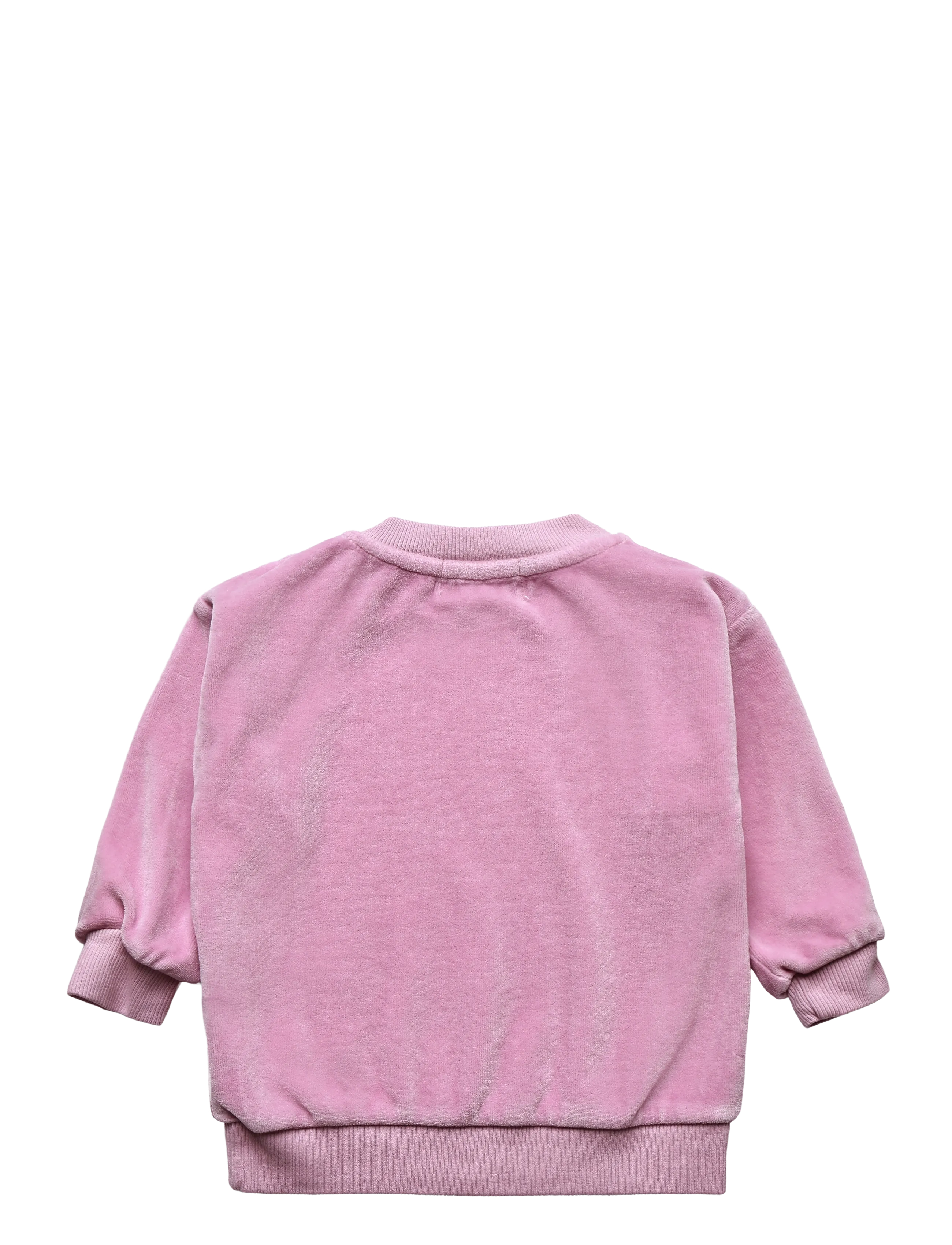 Bobo Choses - Booo Bo Choses Tag velvet sweatshirt - pink - 1