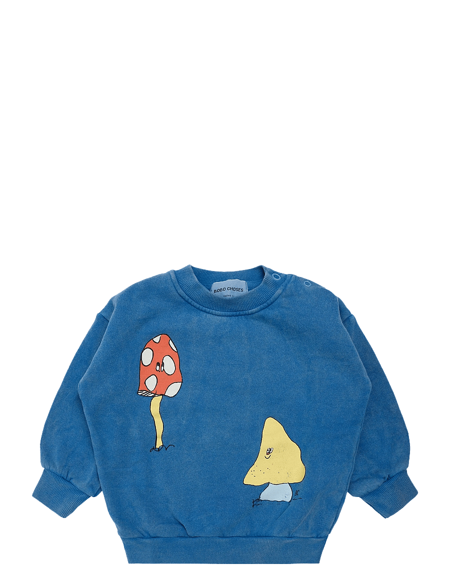 Bobo Choses - Mush Monster Duo sweat shirt - sweatshirts - blue - 0
