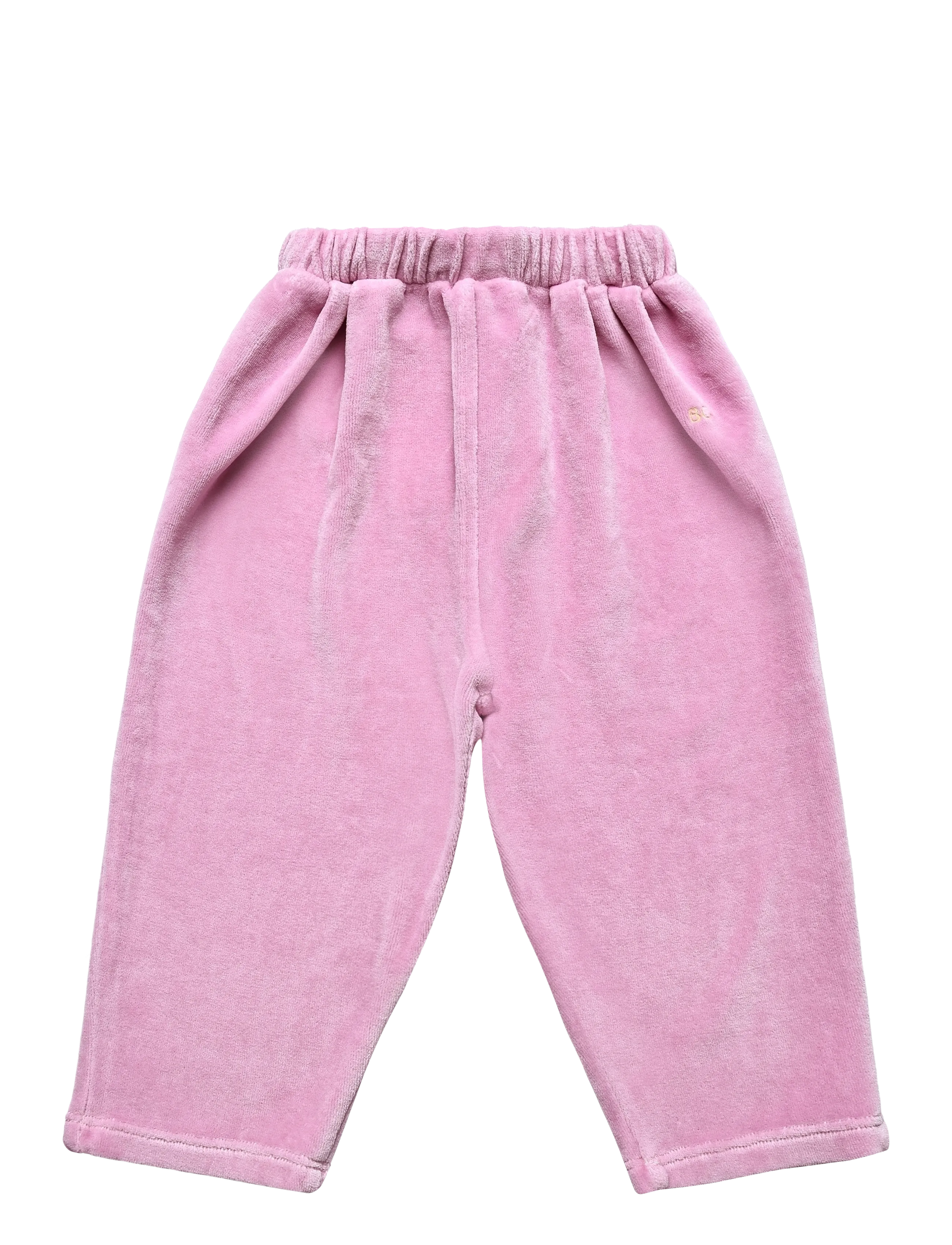 Bobo Choses - Bobo Choses velvet jogging pants - pink - 1
