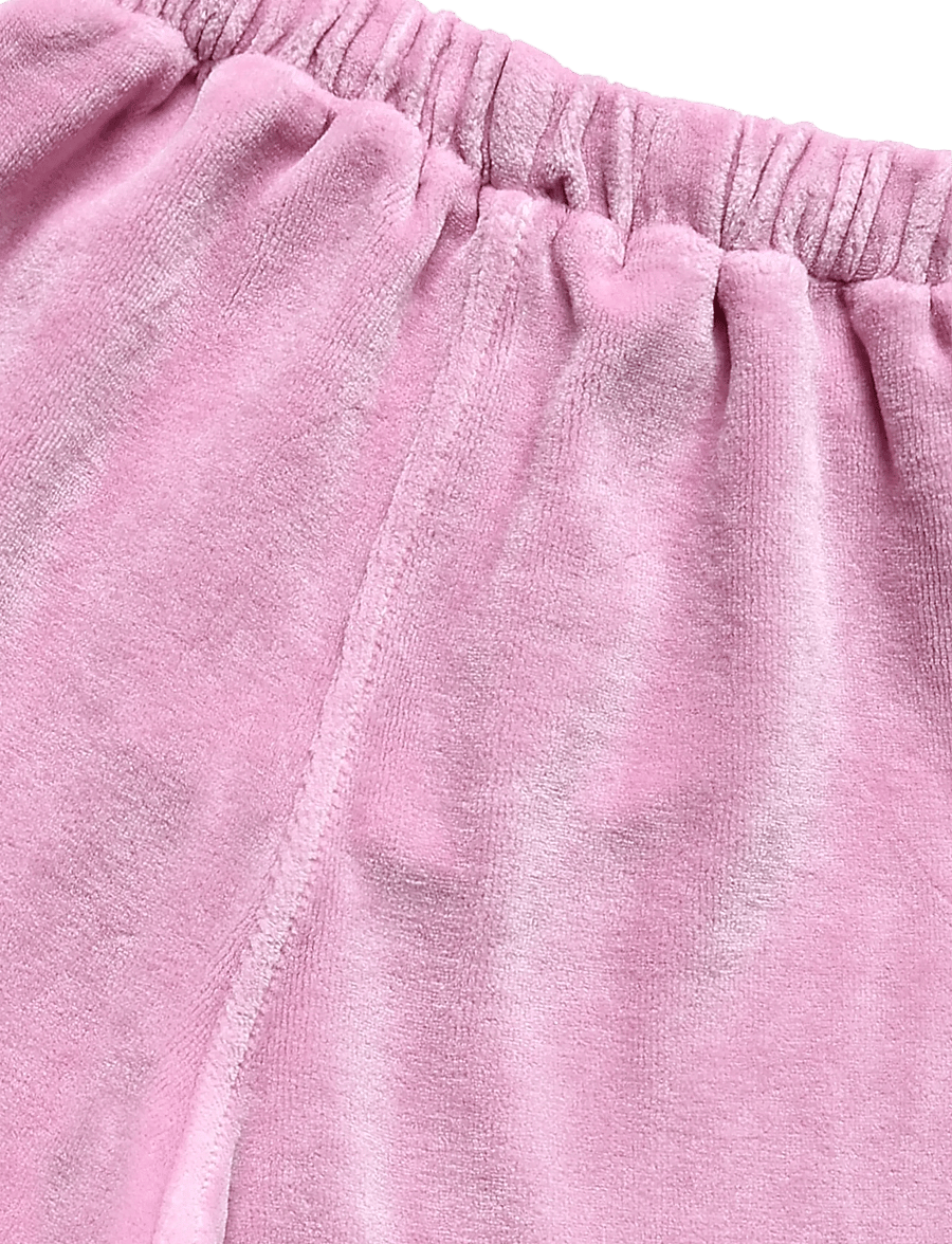 Bobo Choses - Bobo Choses velvet jogging pants - mjukisbyxor - pink - 2
