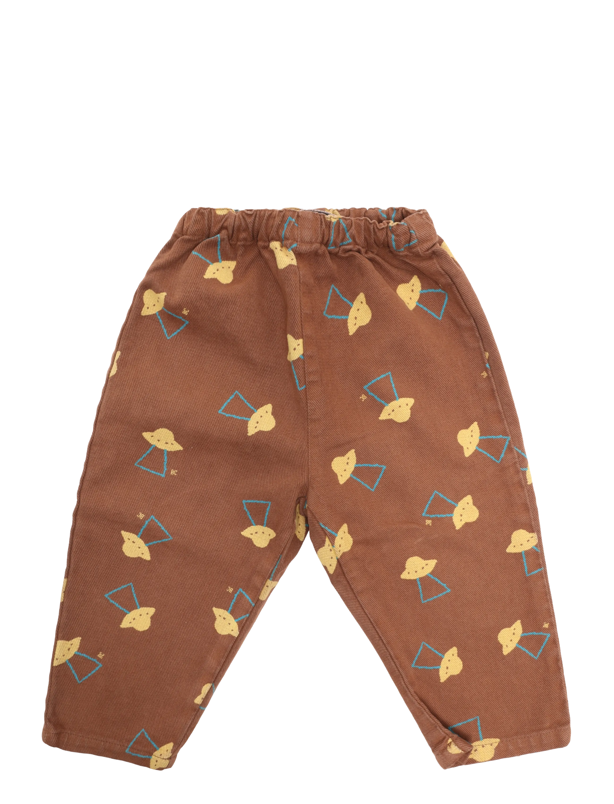 Bobo Choses Pixel Abduction all over woven pants - Püksid - BROWN / brown
