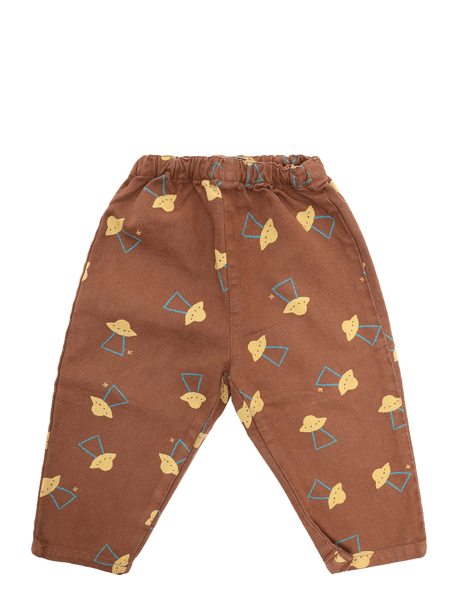 Bobo Choses - Pixel Abduction all over woven pants - babyhosen - brown - 0
