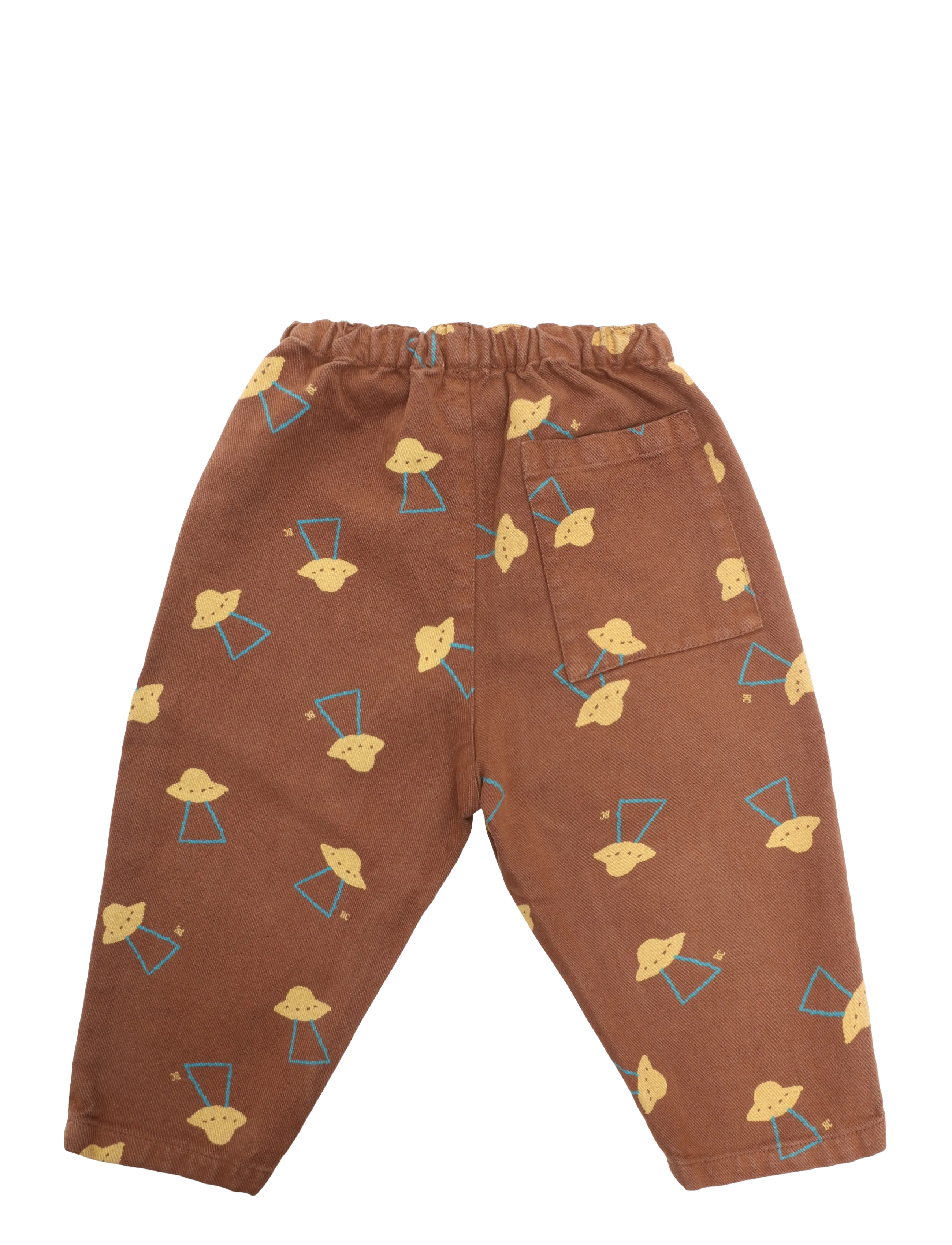 Bobo Choses - Pixel Abduction all over woven pants - brown - 1