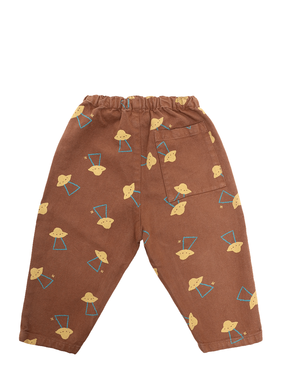 Bobo Choses - Pixel Abduction all over woven pants - babyhosen - brown - 1
