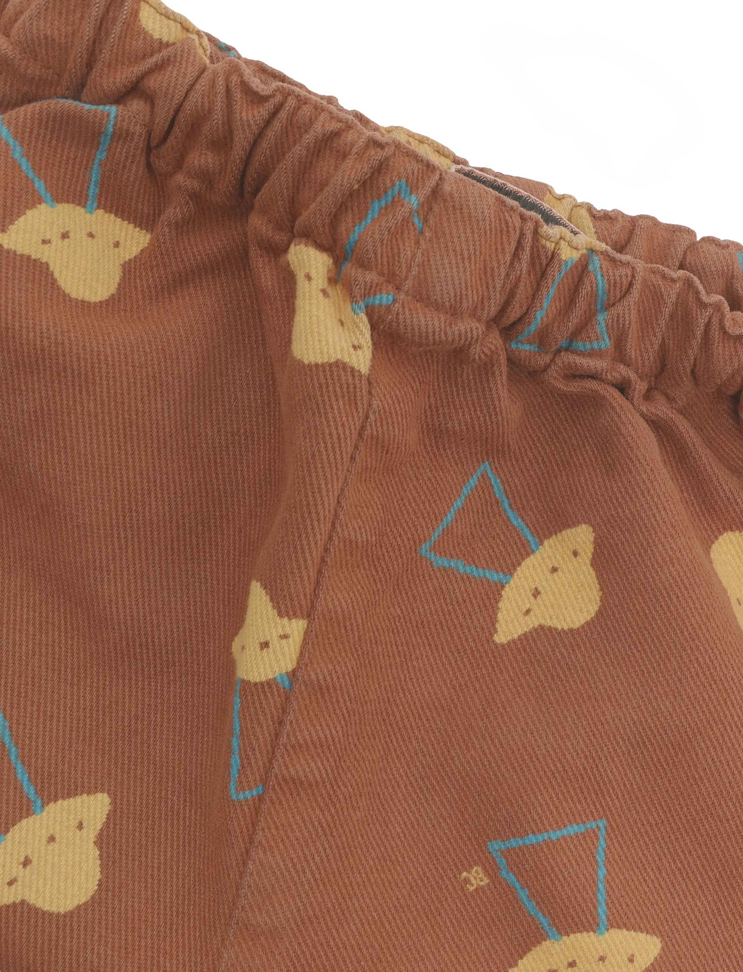 Bobo Choses - Pixel Abduction all over woven pants - brown - 2
