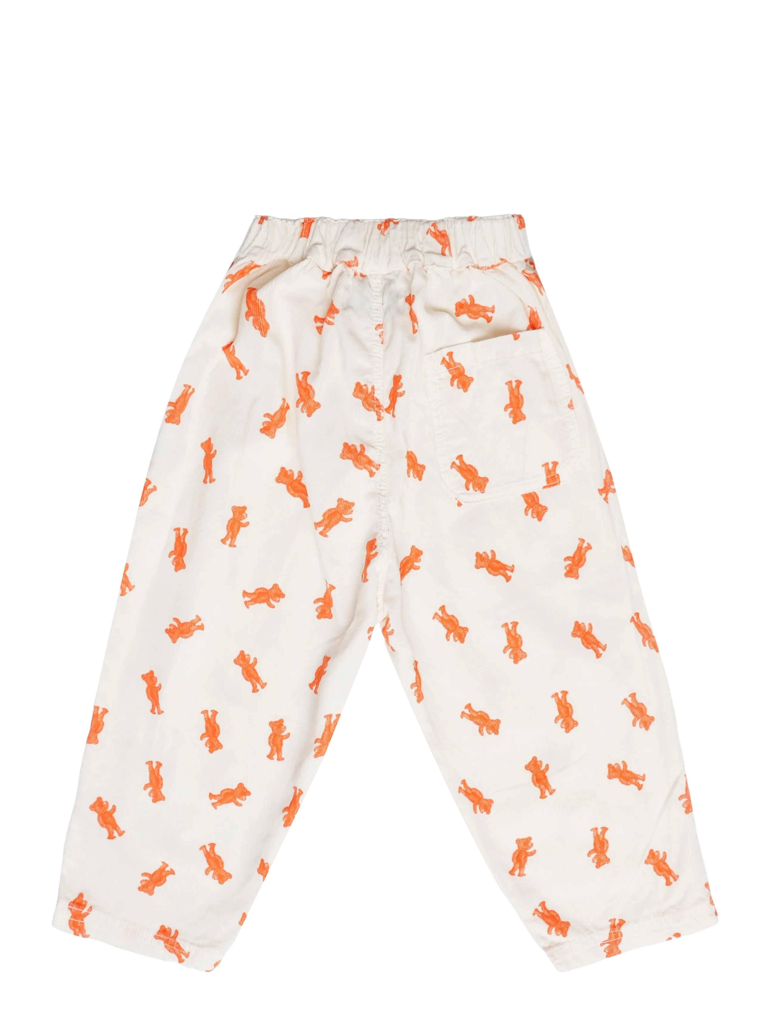 Bobo Choses - Softpaw Monster all over denim pants - loose jeans - pink - 1