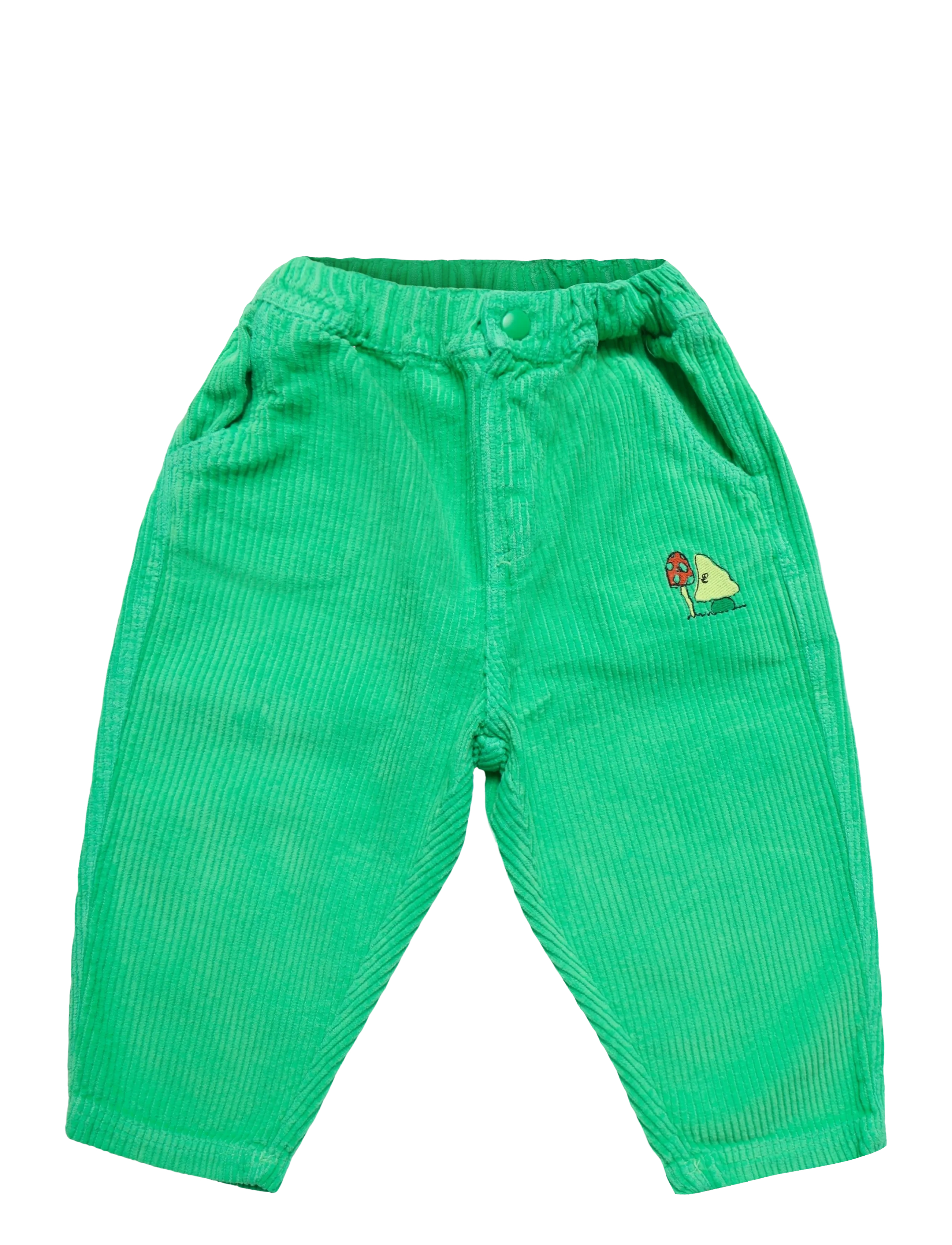 Bobo Choses Mush Monsters Duo corduroy pants - Tagasi kooli - GREEN / green