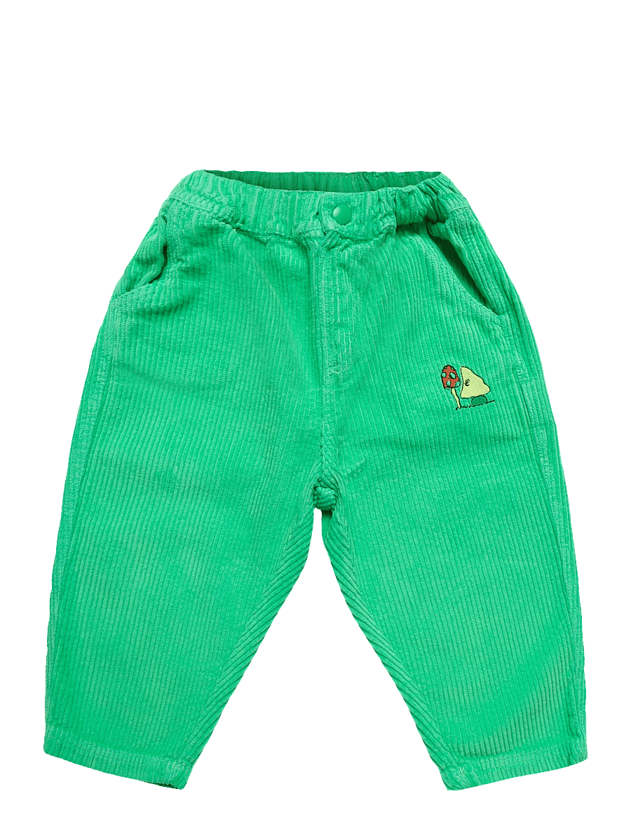 Bobo Choses - Mush Monsters Duo corduroy pants - beebipüksid - green - 0