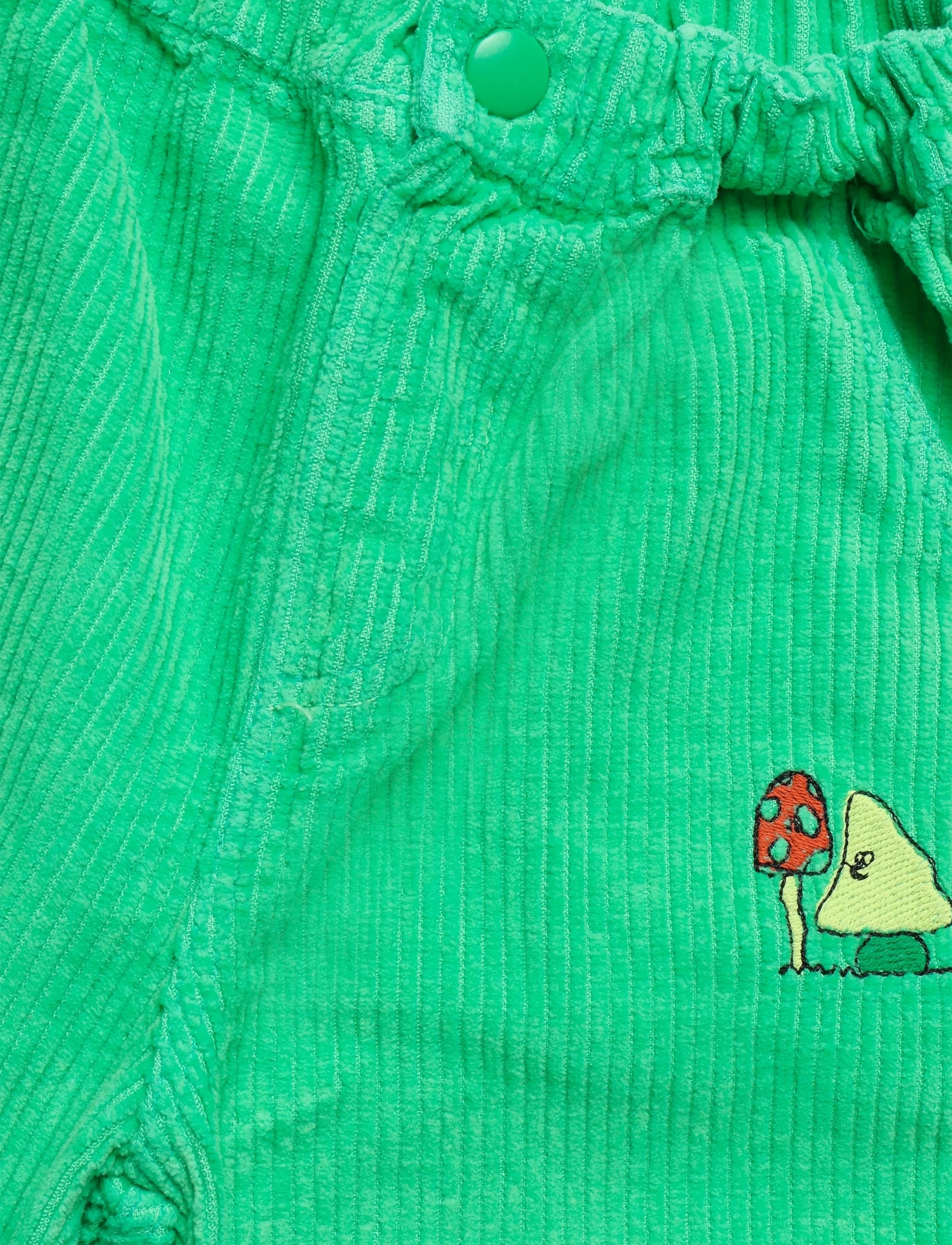Bobo Choses - Mush Monsters Duo corduroy pants - beebipüksid - green - 2