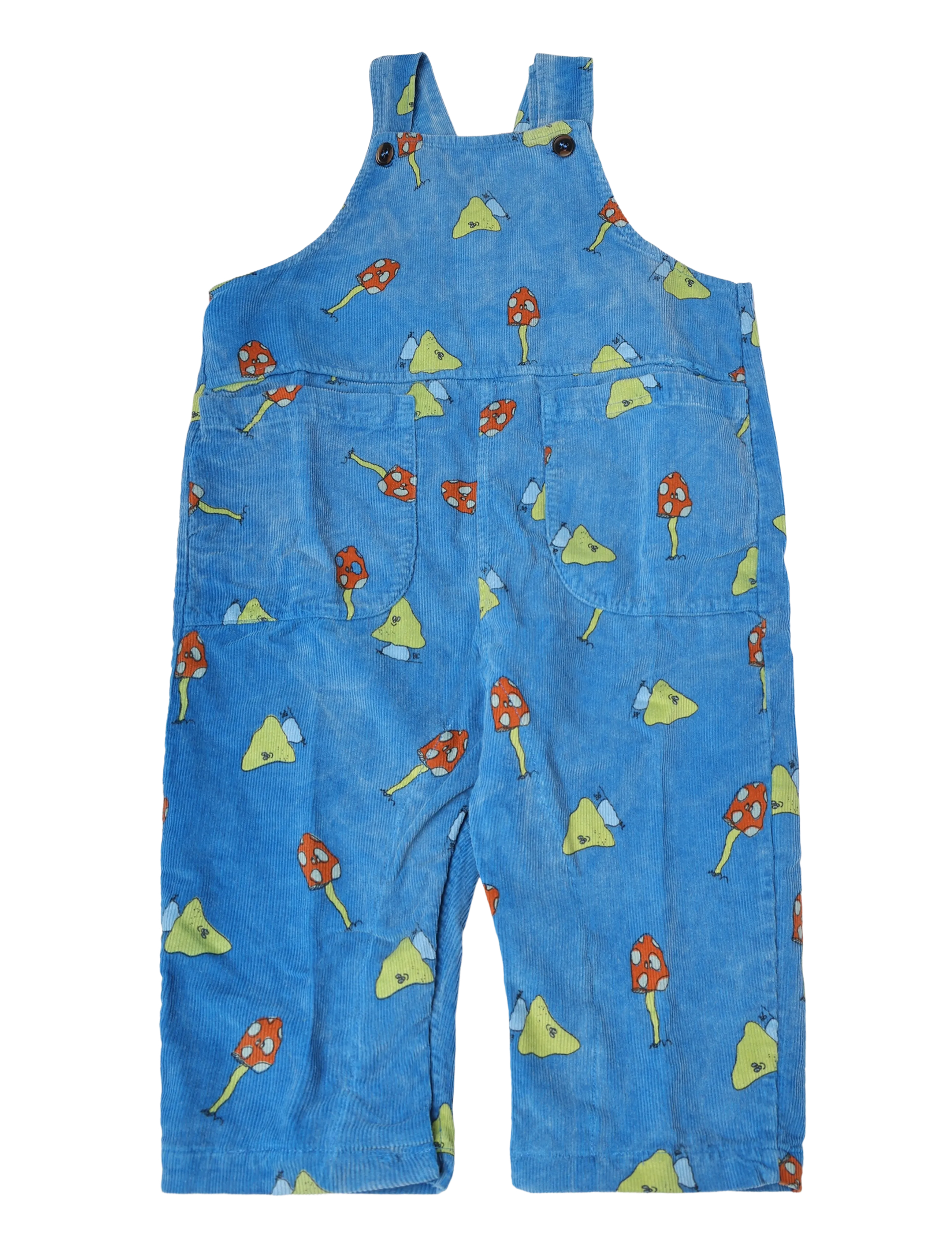 Bobo Choses Mush Monster Duo all over corduroy overall - Imik  44-92 - BLUE / blue