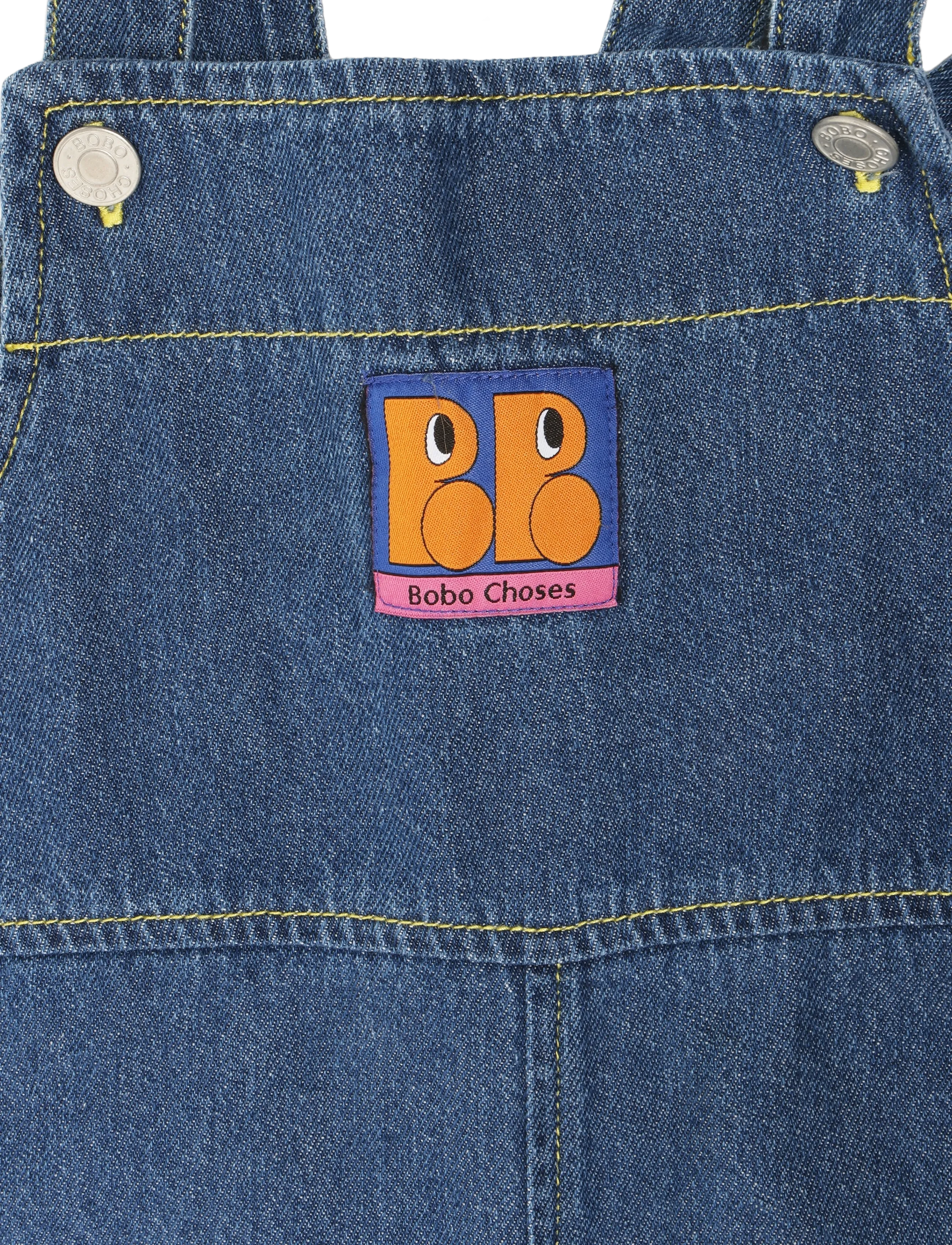 Bobo Choses - Booo Bo Choses Tag denim overall - overalls - navy - 2