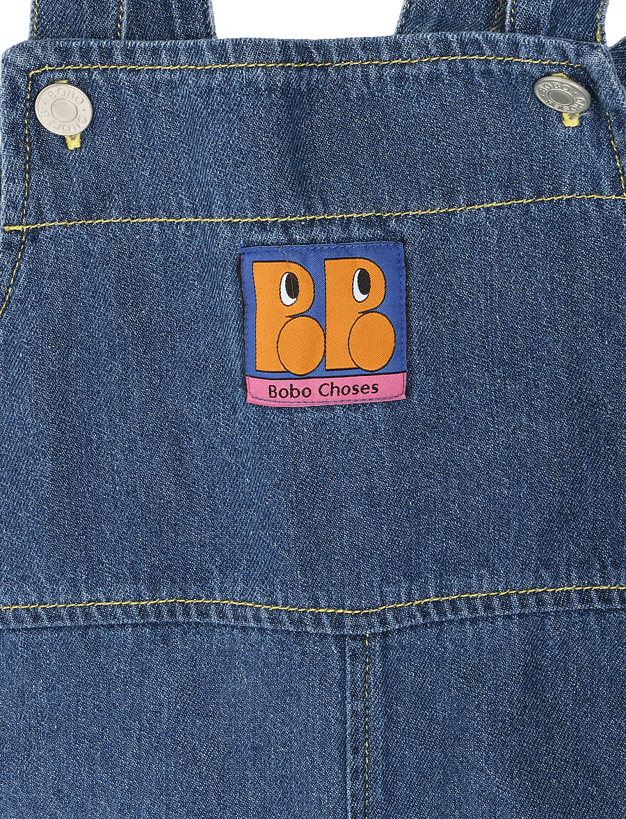Bobo Choses - Booo Bo Choses Tag denim overall - overalls - navy - 2