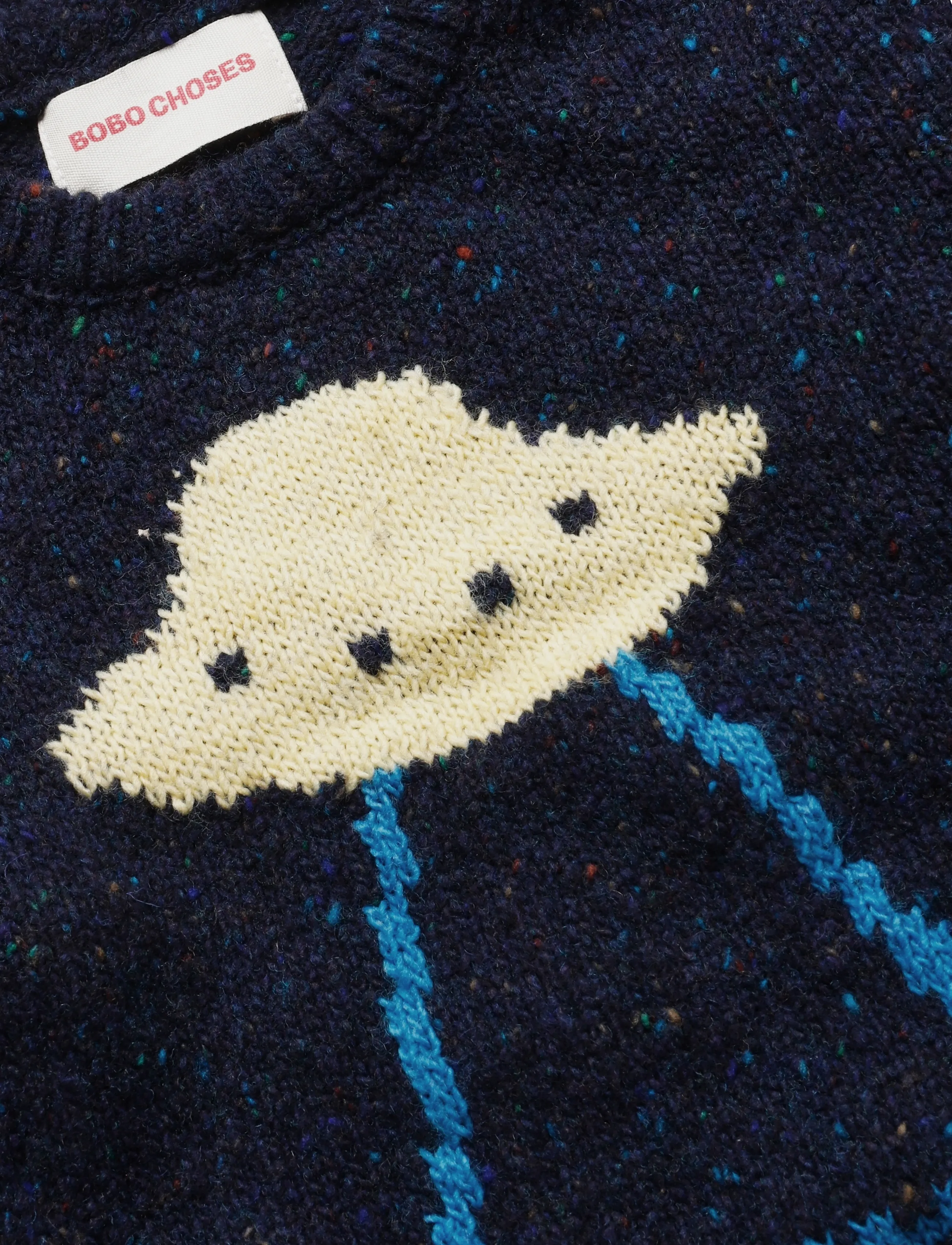 Bobo Choses - Bobo Choses Pixel Abduction jumper - navy - 2