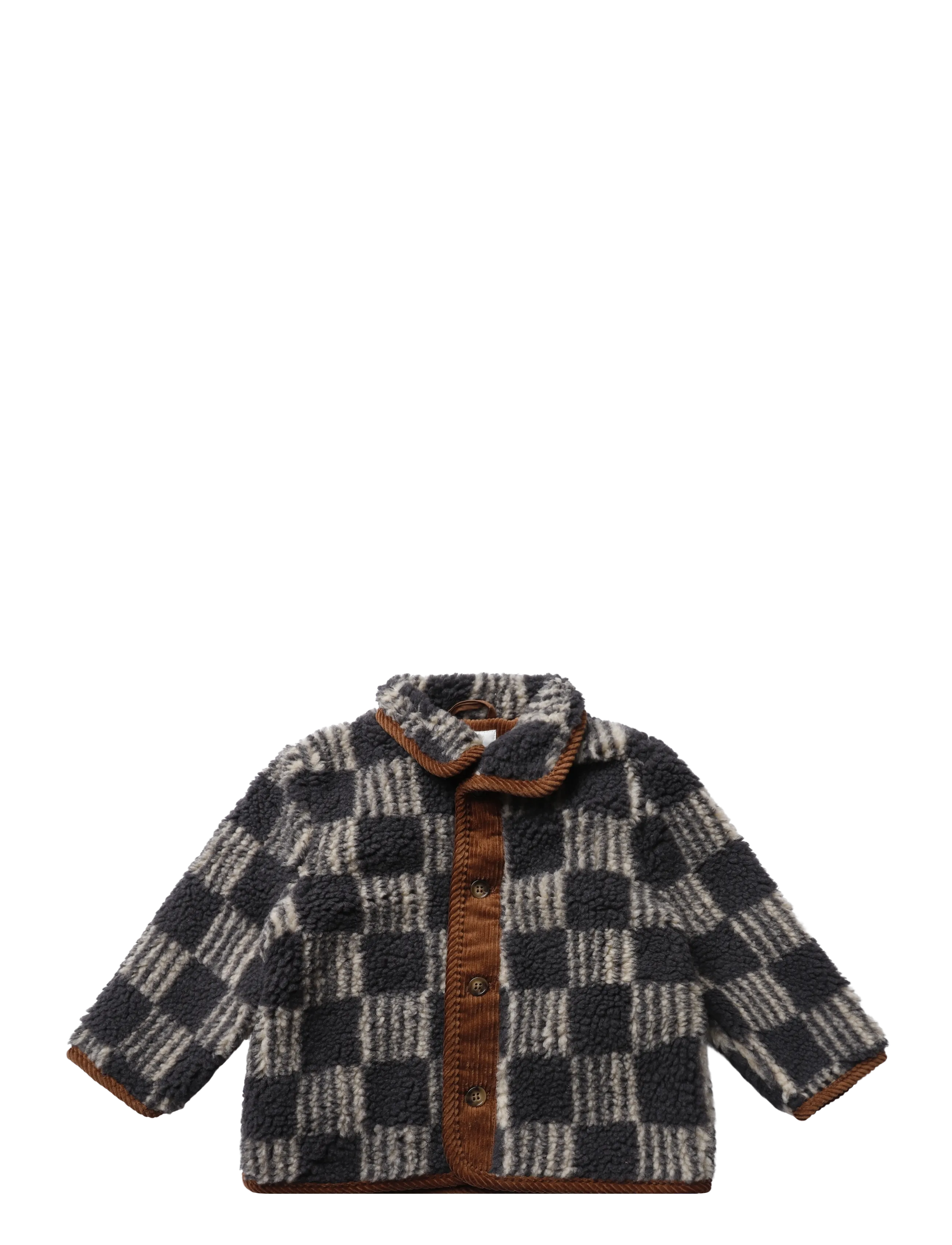 Bobo Choses Almost Moiré all over sheepskin jacket - Vinterkollektion - GREY / grey