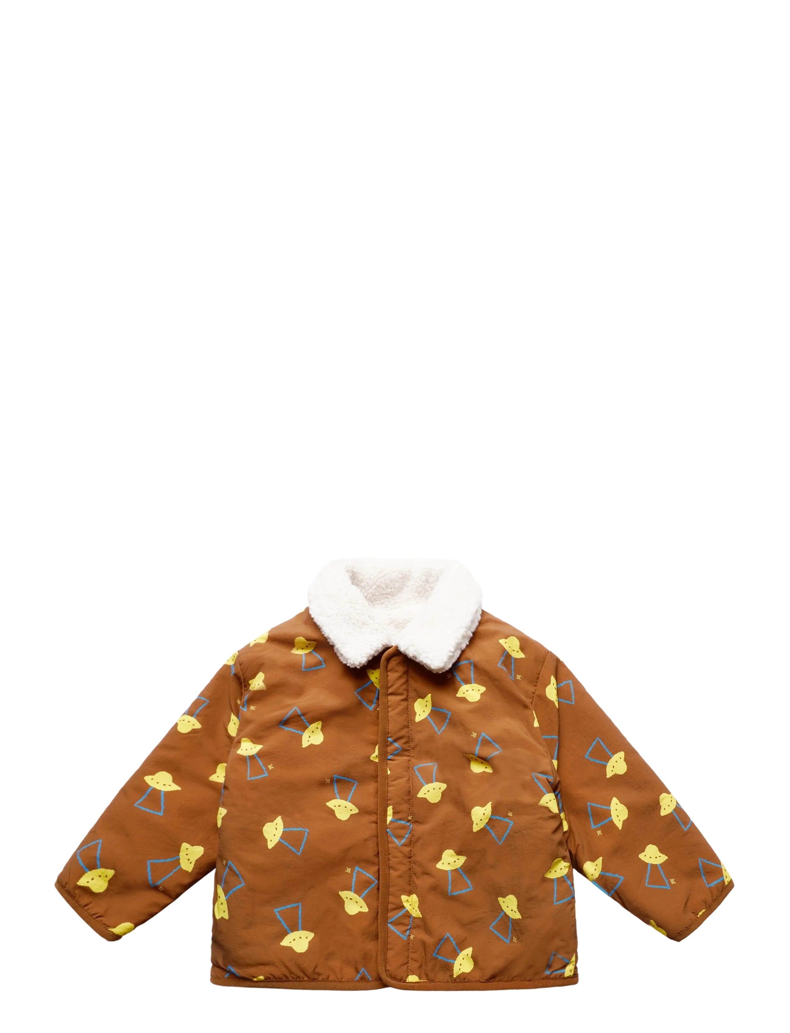 Bobo Choses Pixel Abduction sheepskin reversible jacket - Jacken - BROWN / brown