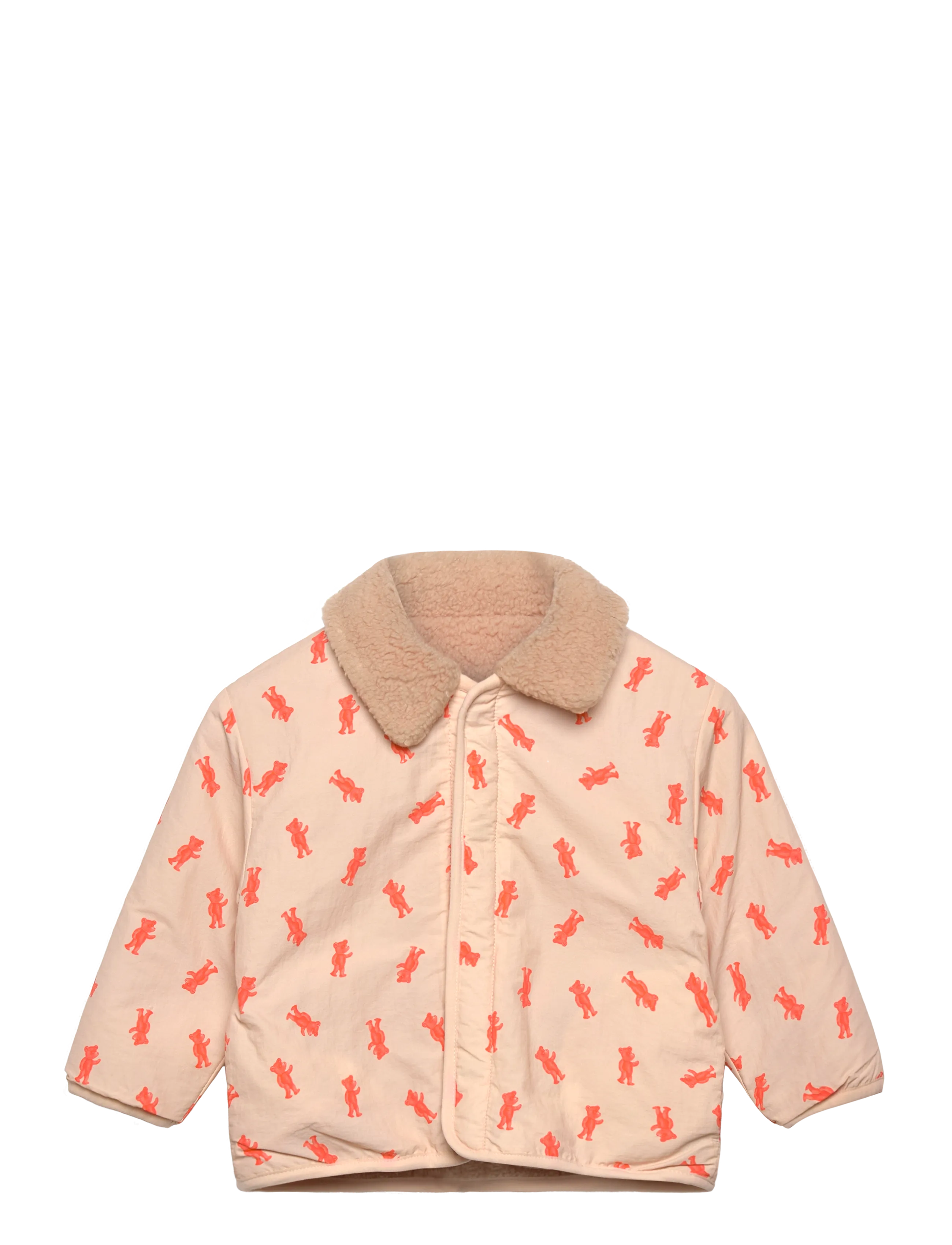 Bobo Choses Softpaw Monster sheepskin reversible jacket - Shop efter størrelse - PINK / pink/rose