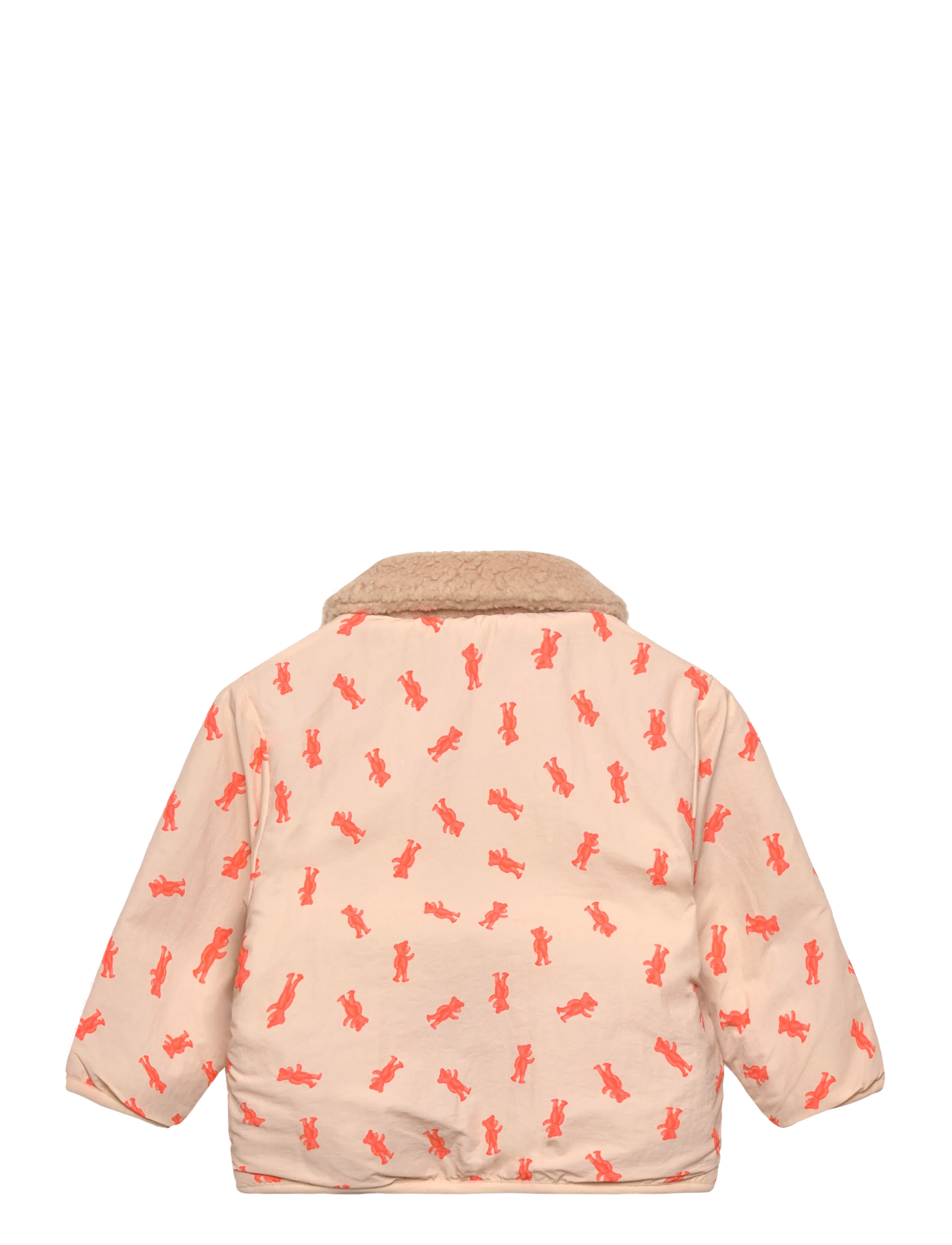 Bobo Choses - Softpaw Monster sheepskin reversible jacket - pink - 1