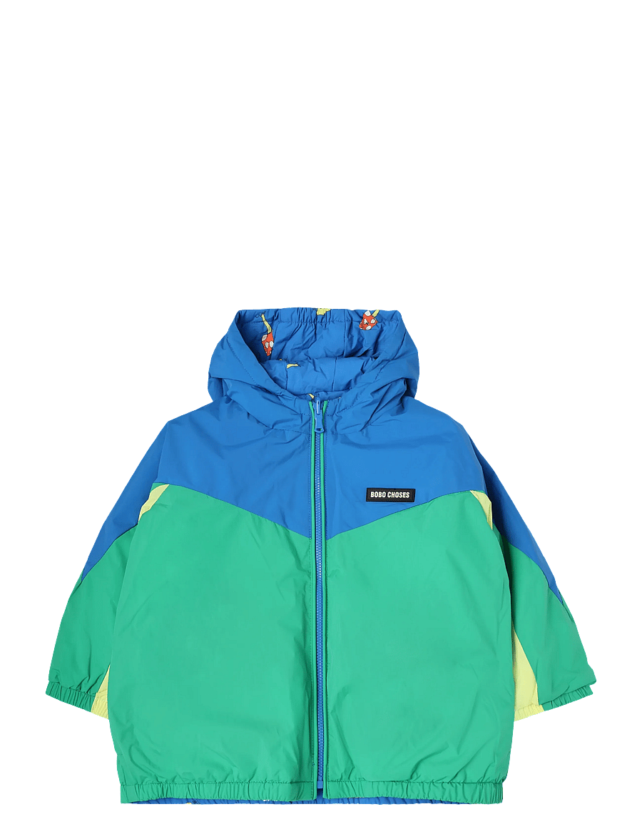 Bobo Choses - Mush Monster Duo all over reversible anorak - anorakker - blue - 0