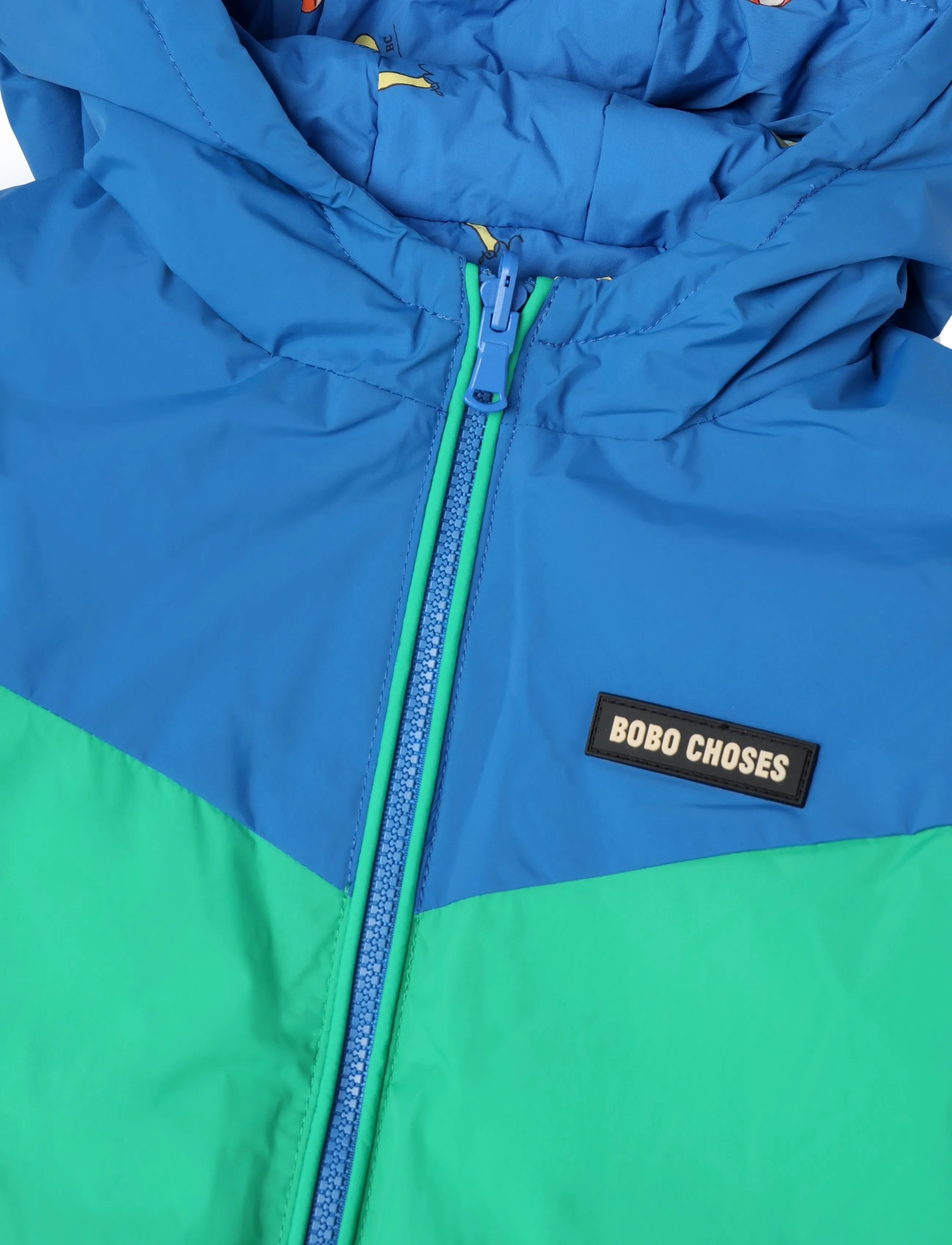 Bobo Choses - Mush Monster Duo all over reversible anorak - blue - 2