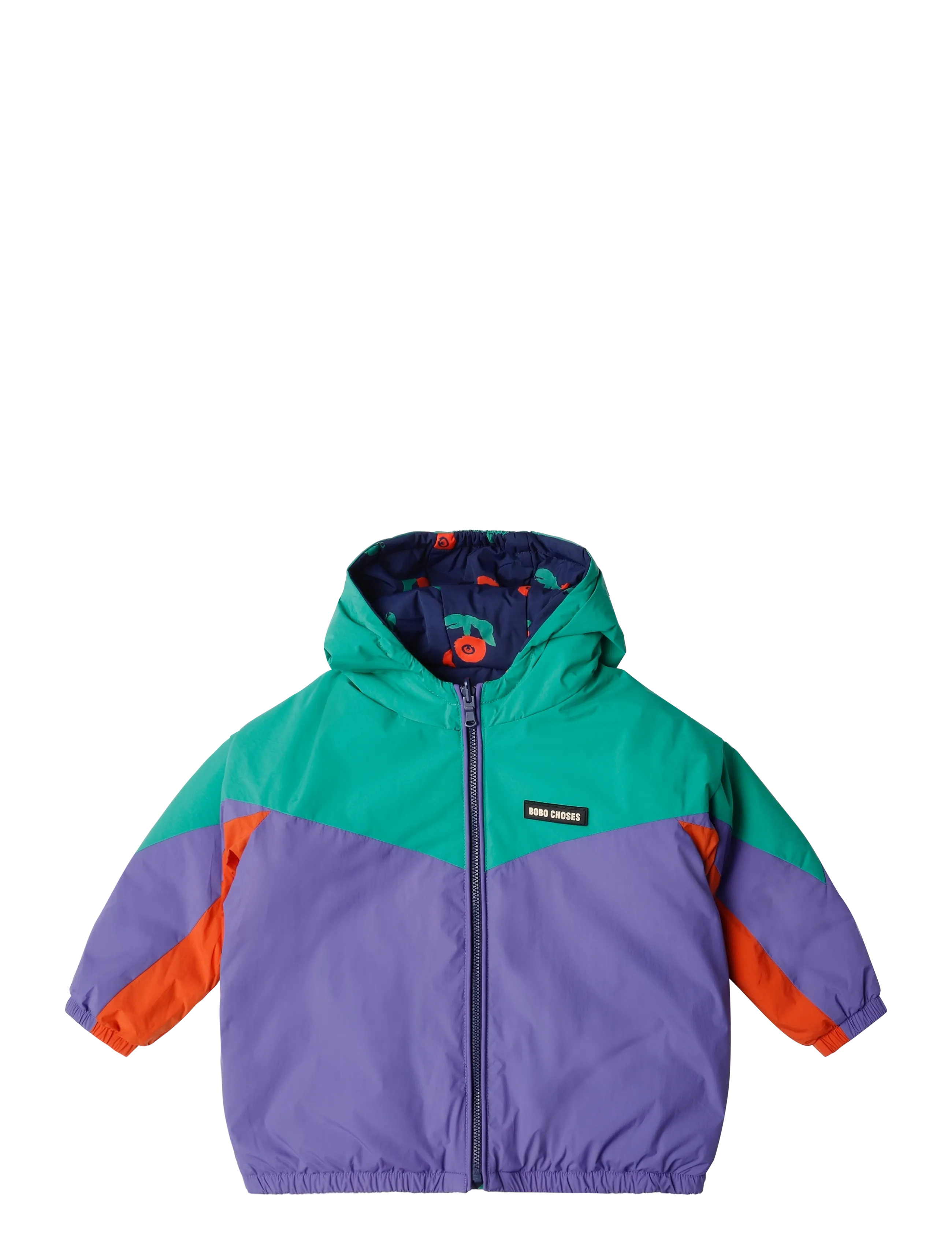 Bobo Choses Stamp Bloom all over reversible anorak - Yttertøy - NAVY / navy
