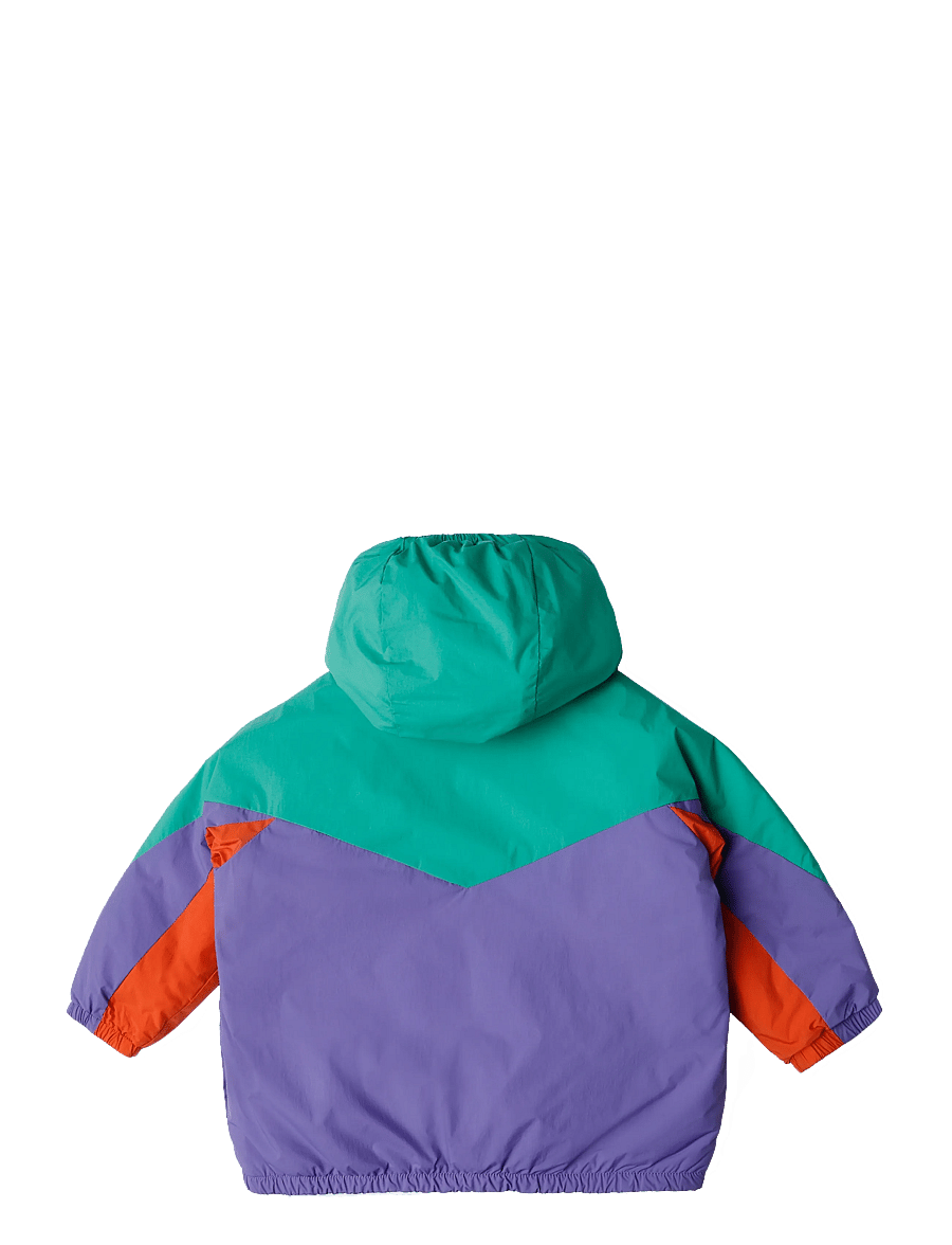 Bobo Choses - Stamp Bloom all over reversible anorak - anoraks - navy - 1