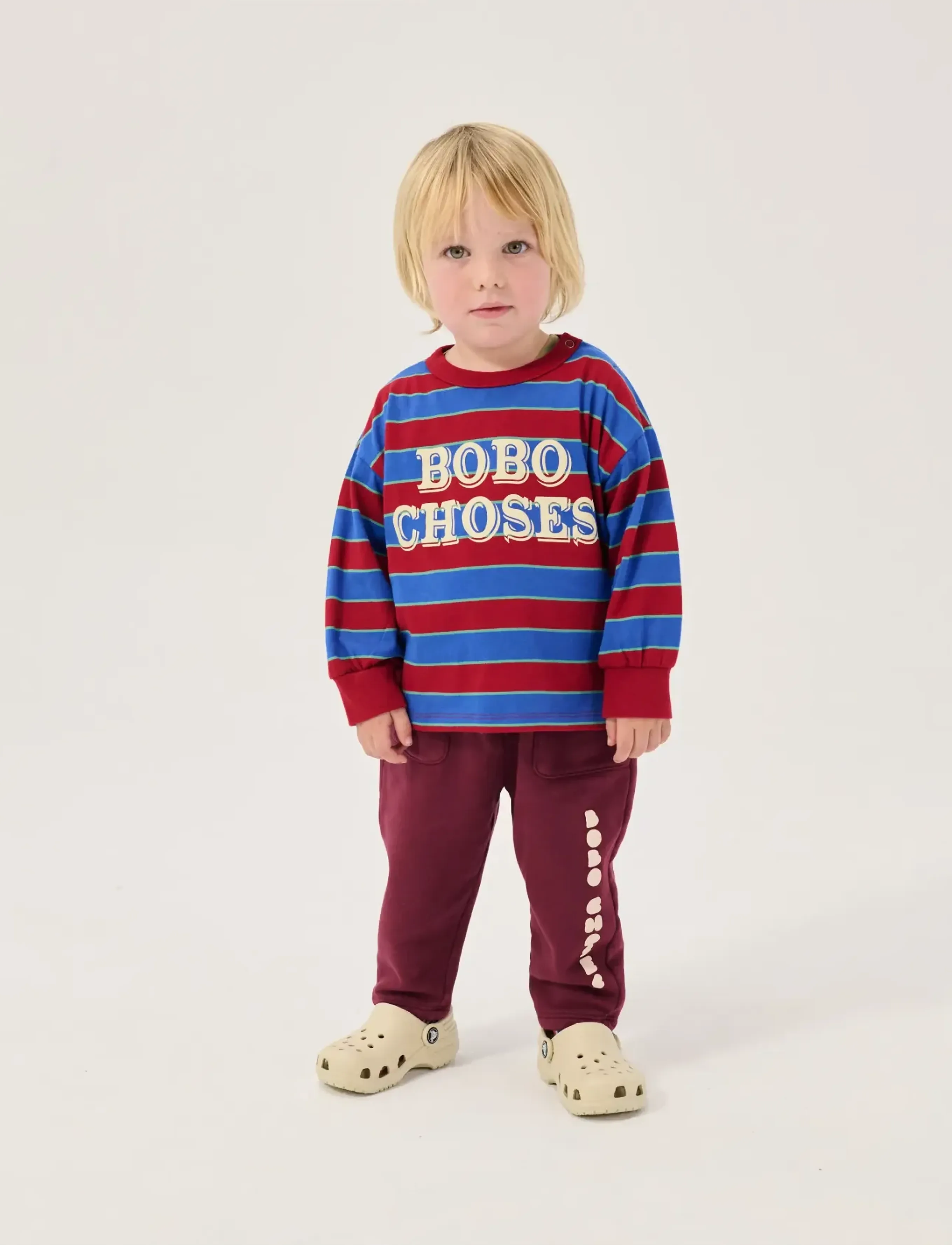 Bobo Choses - Bobo Choses Embossed stripes T-shirt - long-sleeved t-shirts - multi coloured - 0