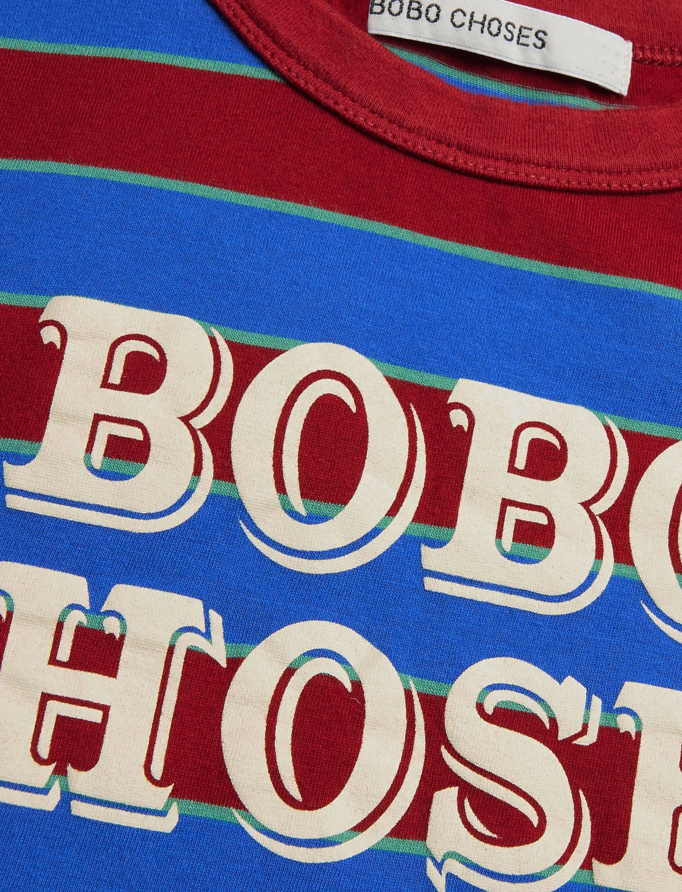 Bobo Choses - Bobo Choses Embossed stripes T-shirt - long-sleeved t-shirts - multi coloured - 3