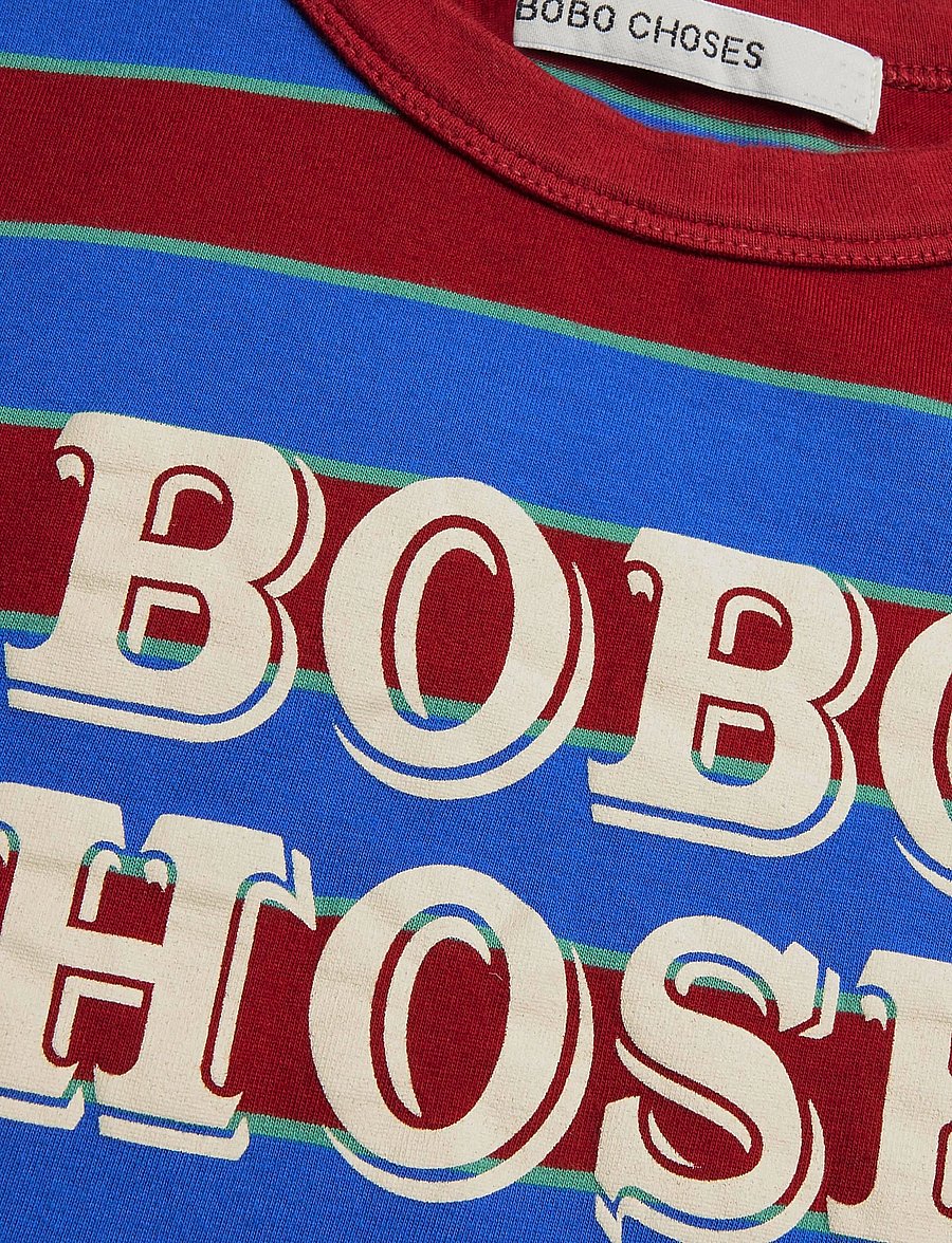 Bobo Choses - Bobo Choses Embossed stripes T-shirt - långärmade t-shirts - multi coloured - 3