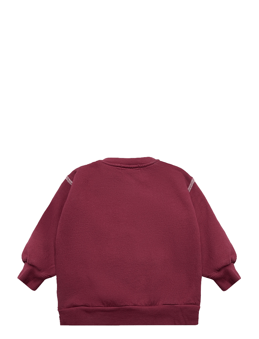 Bobo Choses - Bobo Choses Embossed sweat shirt - sweatshirts - burgundy - 2
