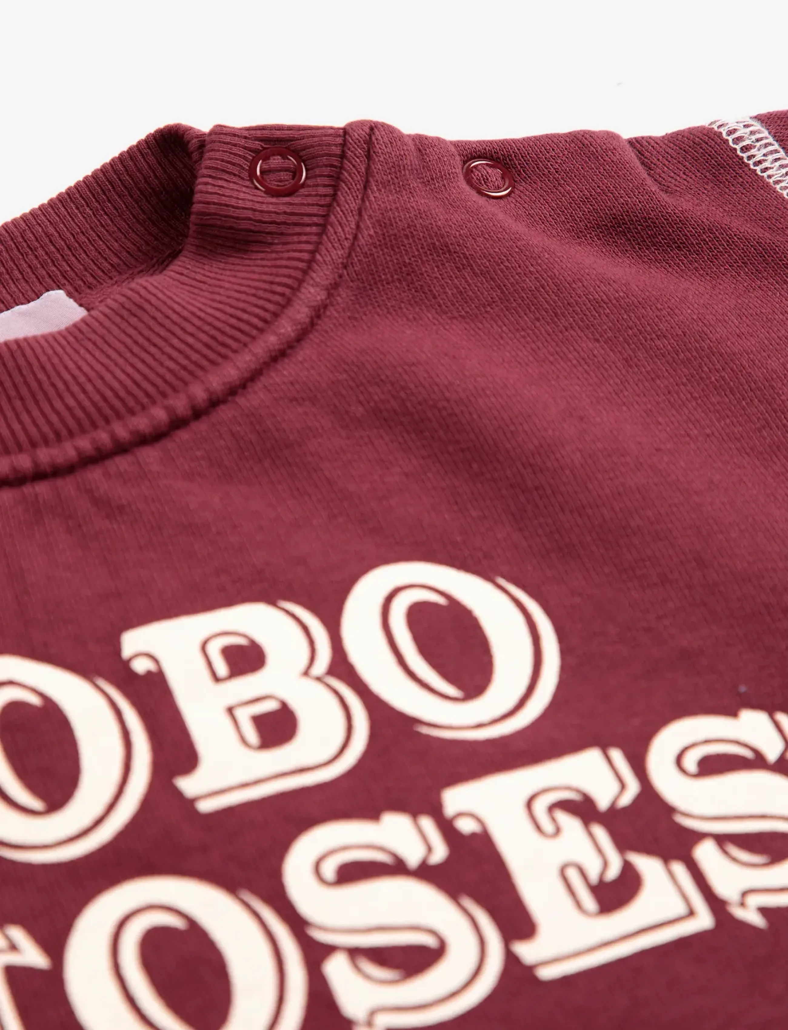 Bobo Choses - Bobo Choses Embossed sweat shirt - burgundy - 2