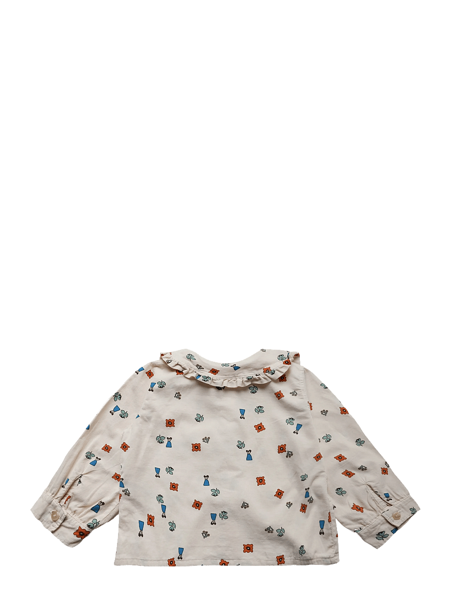 Bobo Choses - Blossom all over woven blouse - langärmlige hemden - white - 1