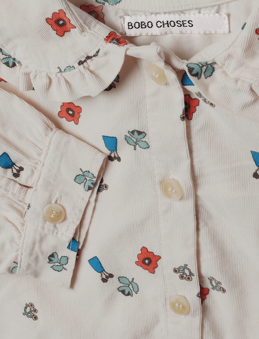 Bobo Choses - Blossom all over woven blouse - langärmlige hemden - white - 2