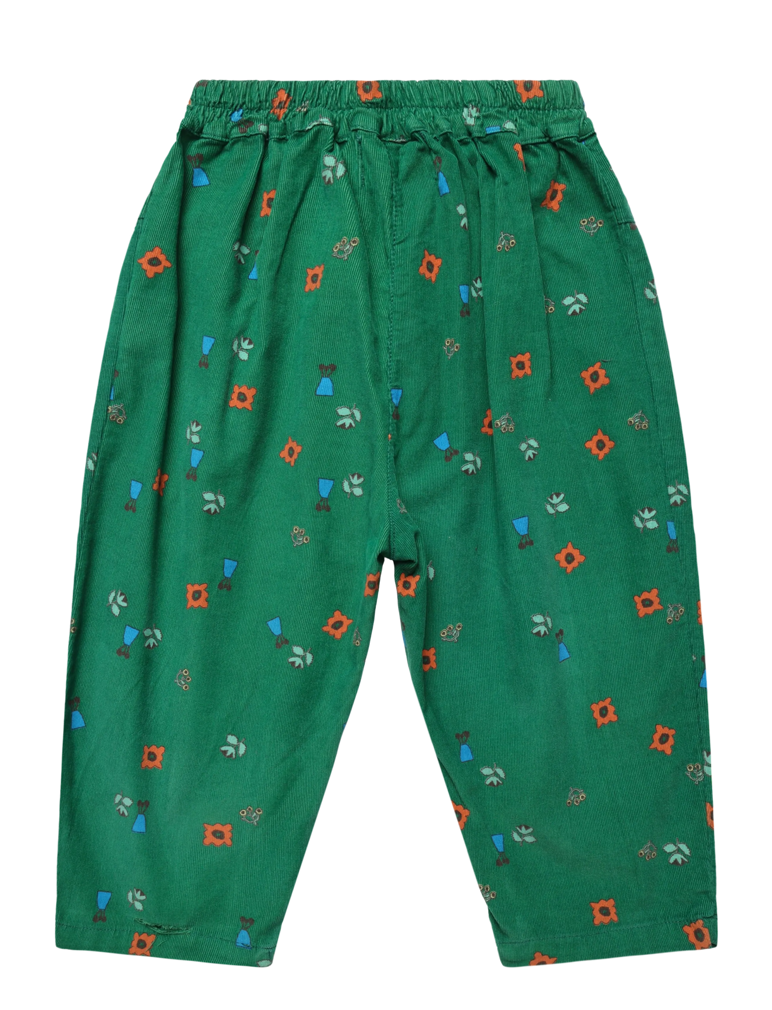 Bobo Choses - Blossom all over corduroy pants - green - 1
