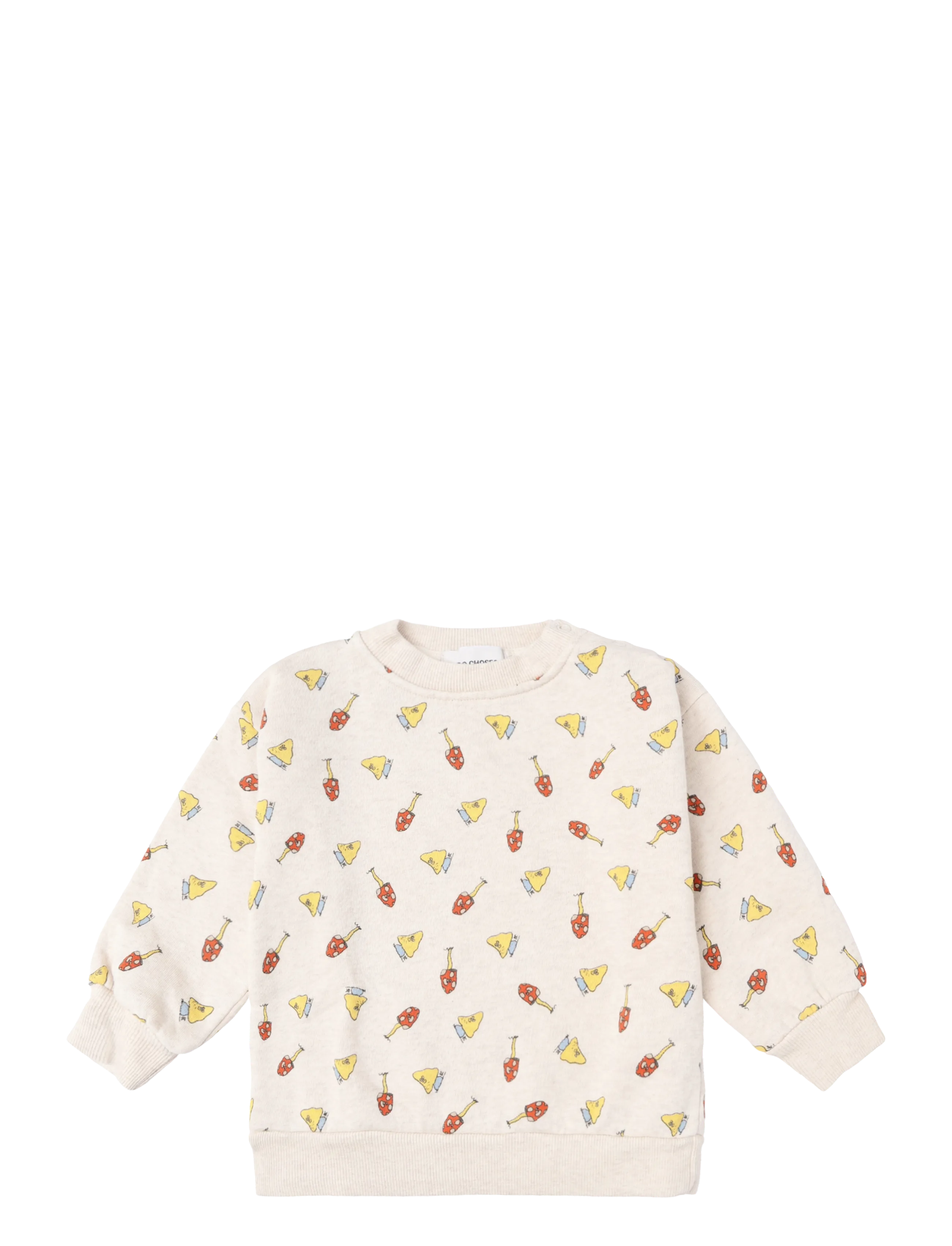 Bobo Choses Mush Monster Duo all over sweatshirt - Oberteile - WHITE / white