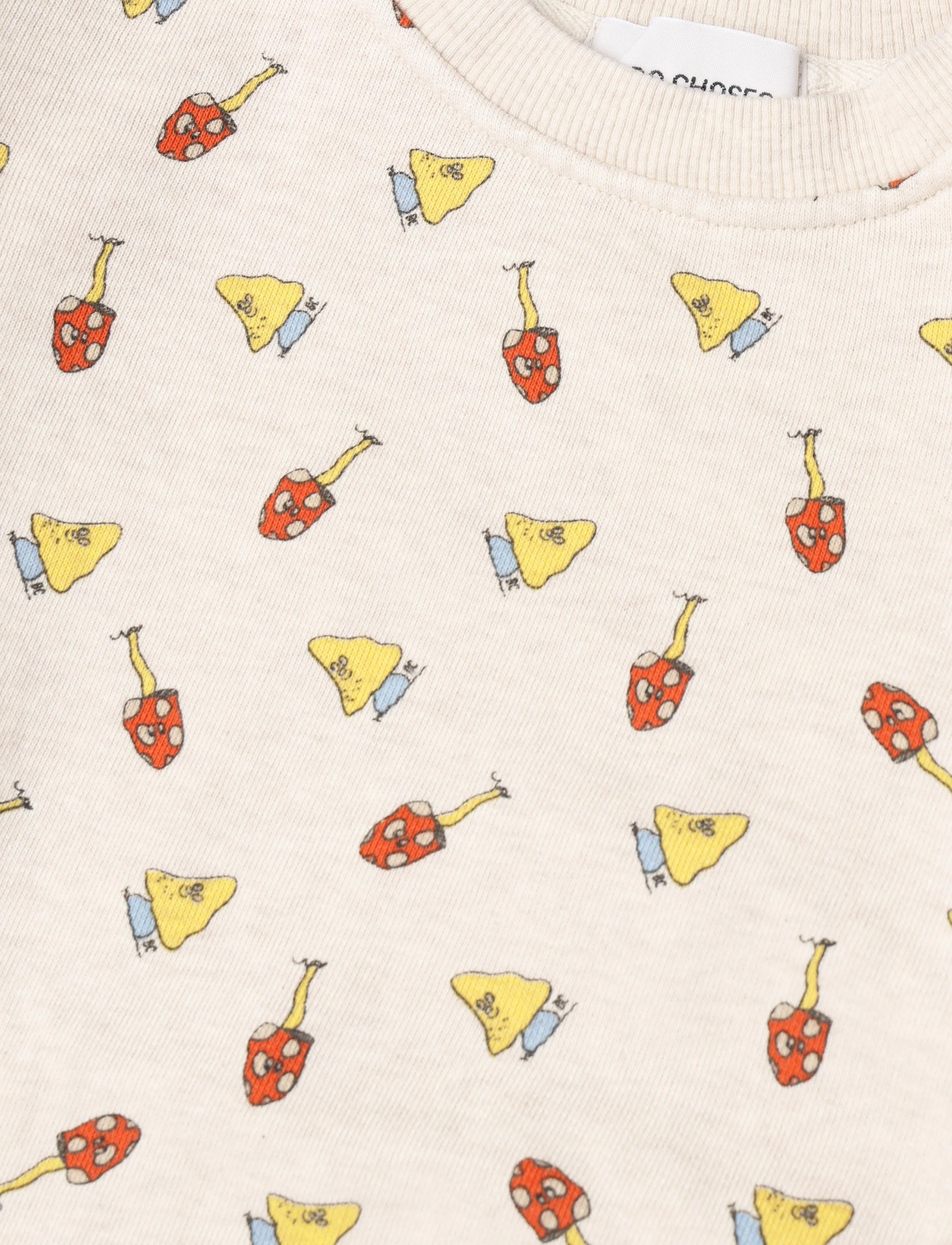 Bobo Choses - Mush Monster Duo all over sweatshirt - white - 2