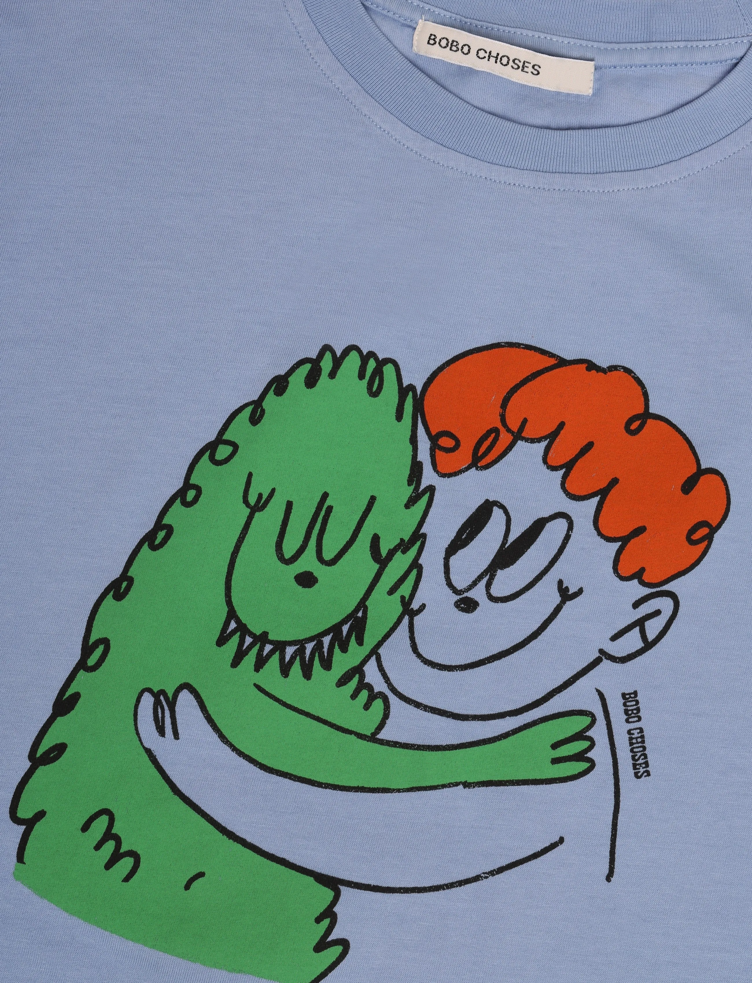 Bobo Choses - Hug Hairy Monster T-shirt top - pikkade varrukatega t-särgid - blue - 2