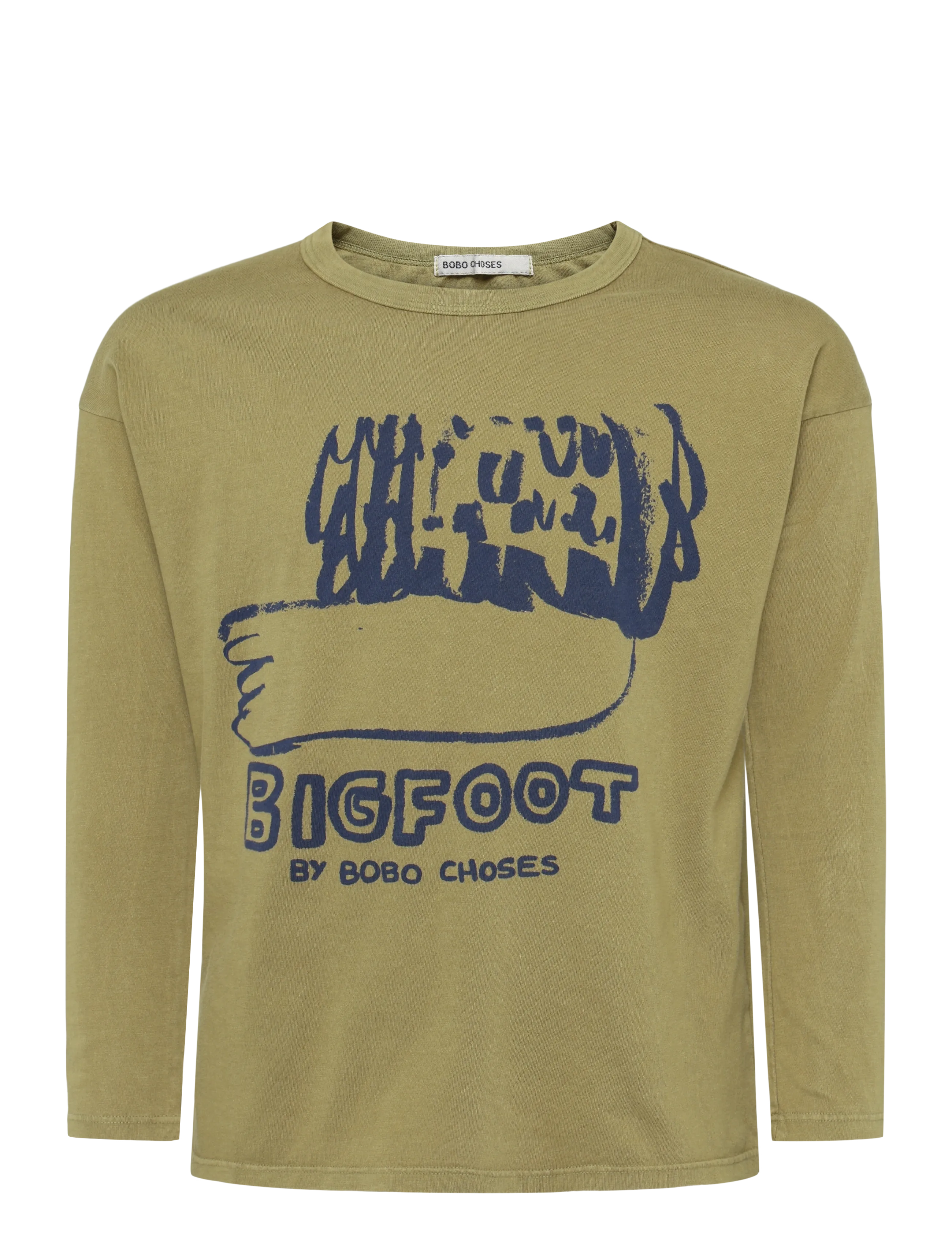 Bobo Choses Bigfoot By BC T-shirt top - Topid - KHAKI GREEN / khaki/green